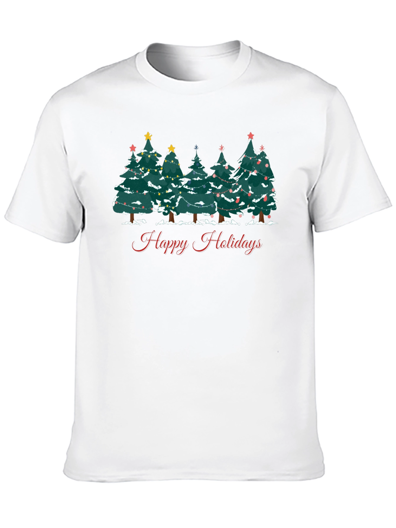 Happy Holidays Christmas Tree T-Shirt