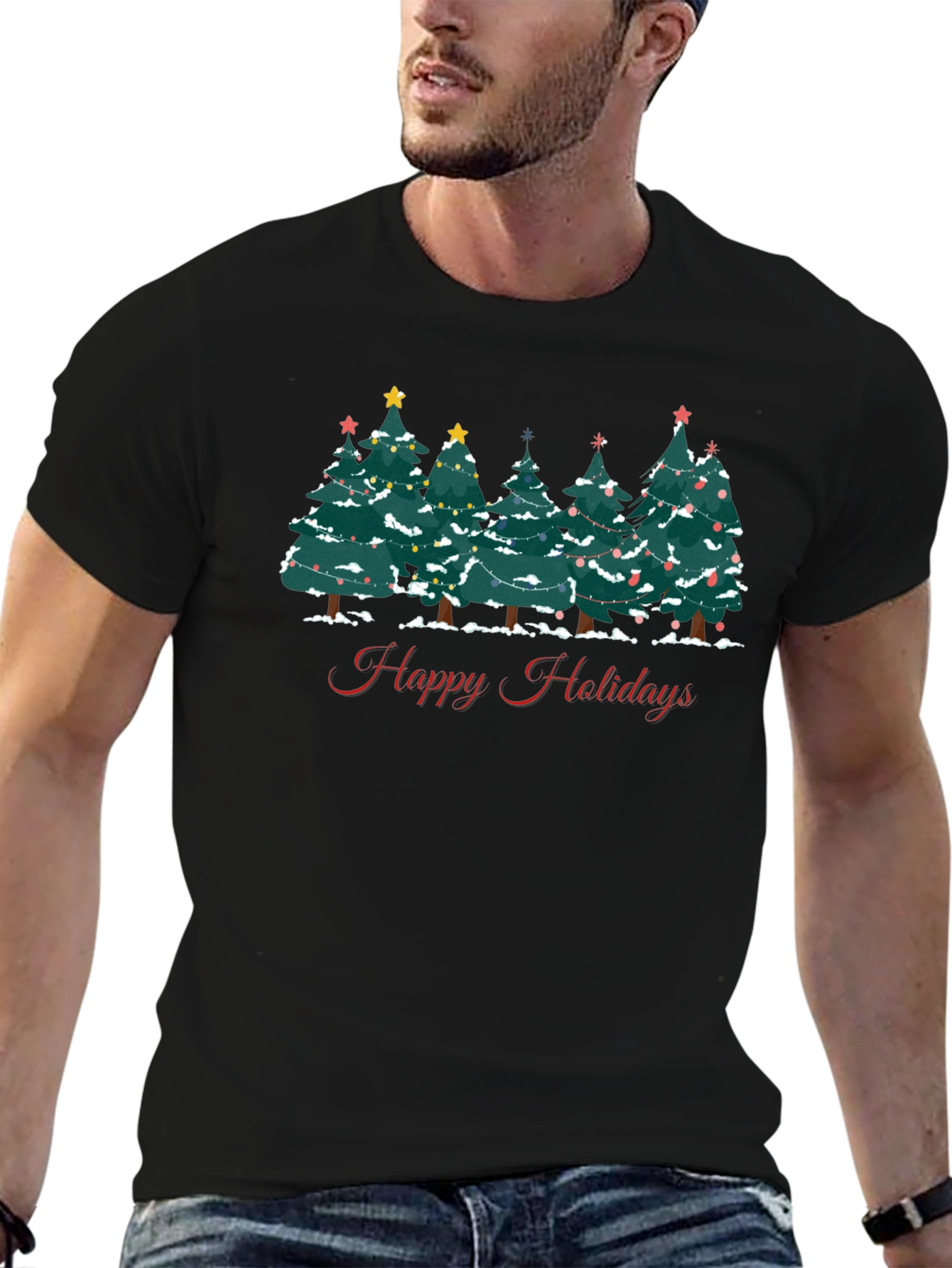 Happy Holidays Christmas Tree T-Shirt