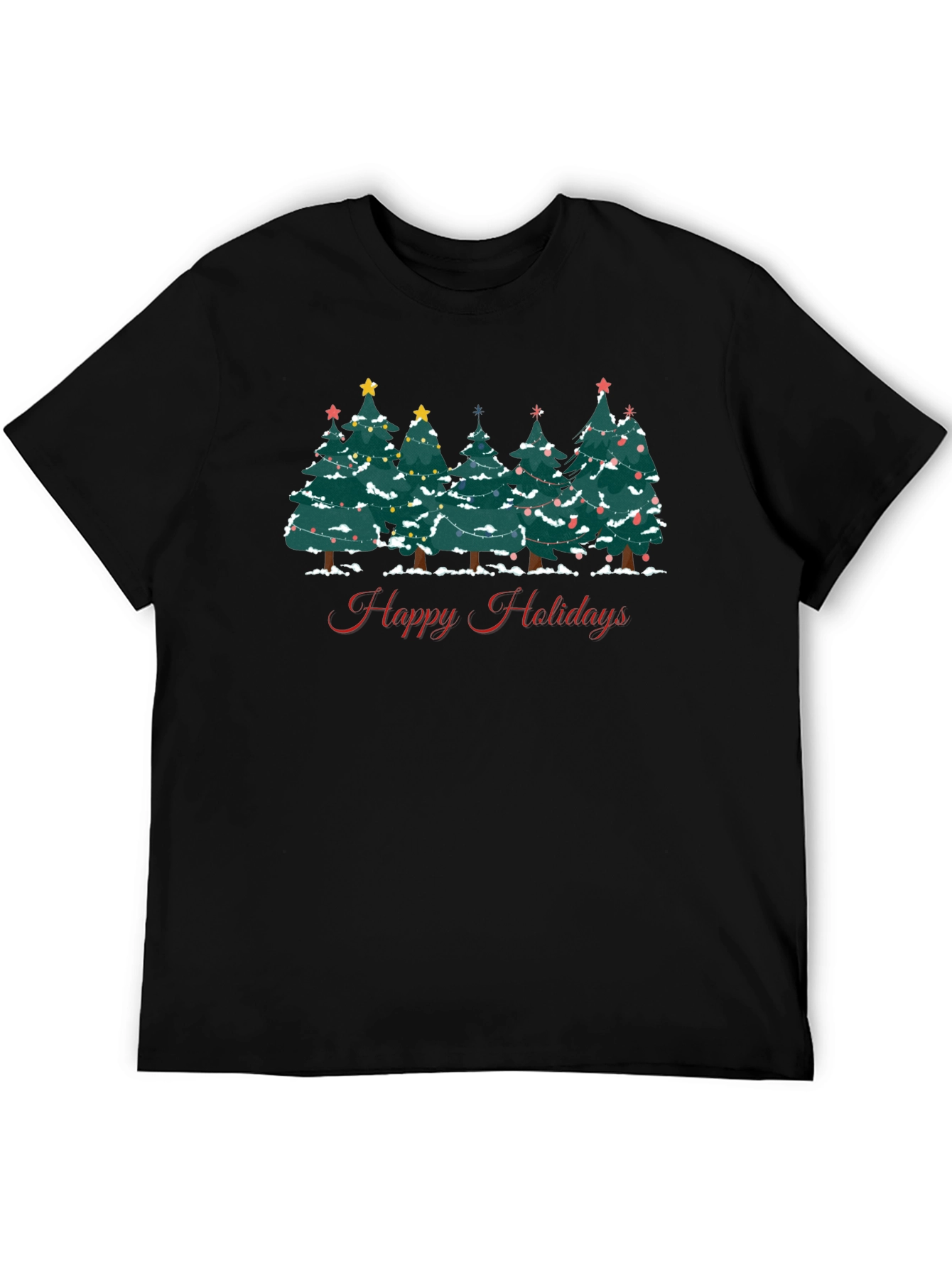 Happy Holidays Christmas Tree T-Shirt