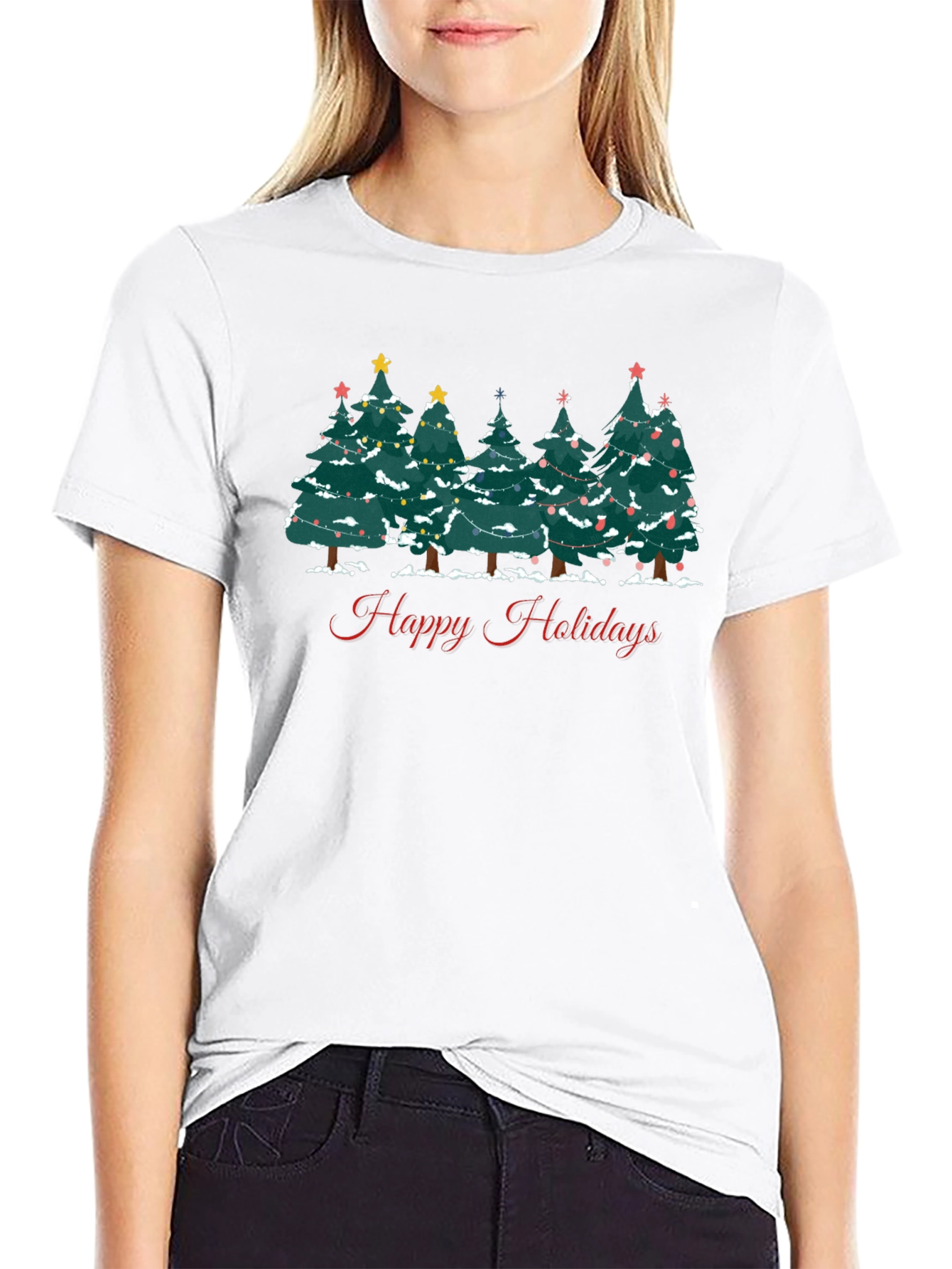 Happy Holidays Christmas Tree T-Shirt