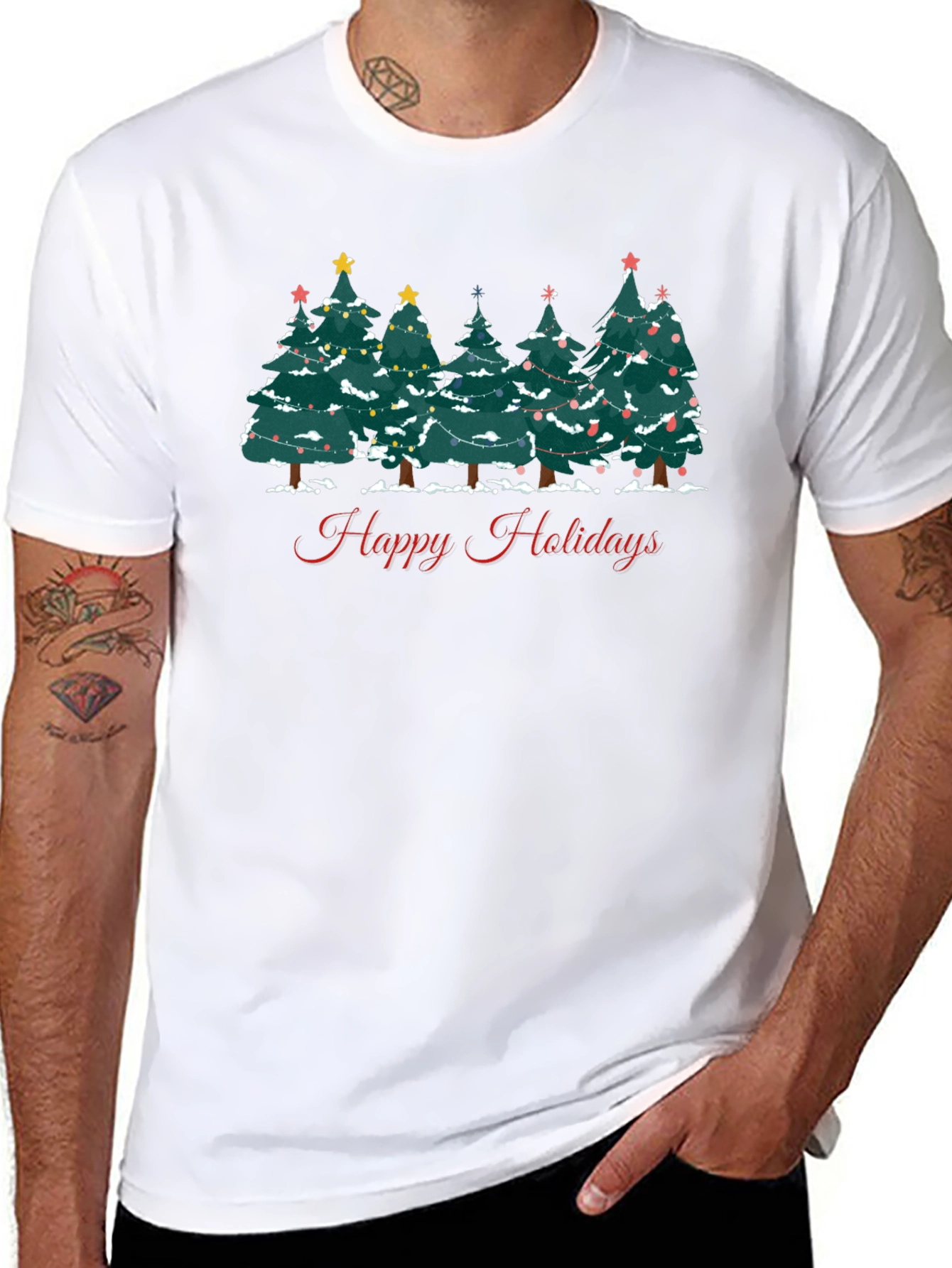 Happy Holidays Christmas Tree T-Shirt