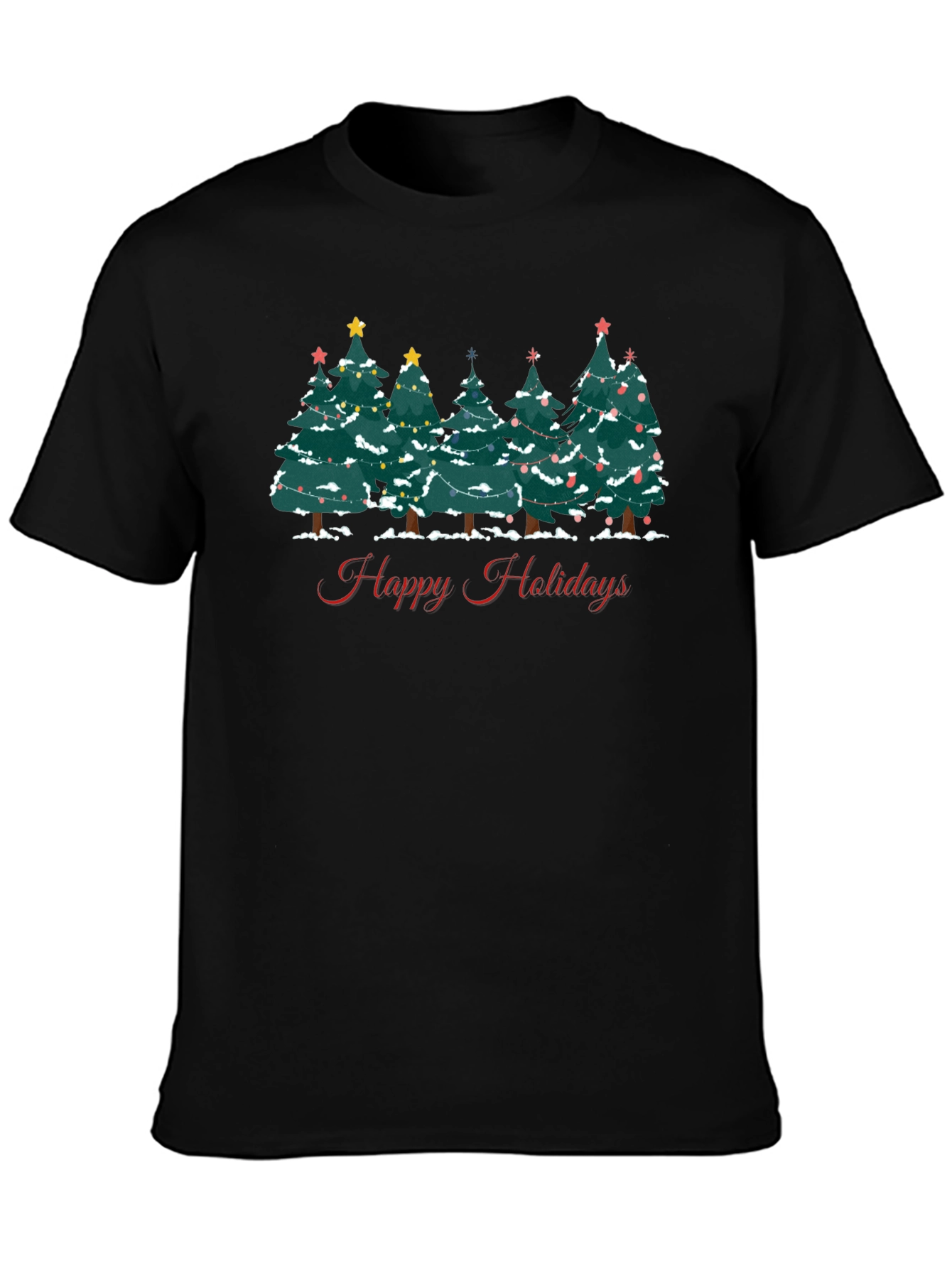 Happy Holidays Christmas Tree T-Shirt