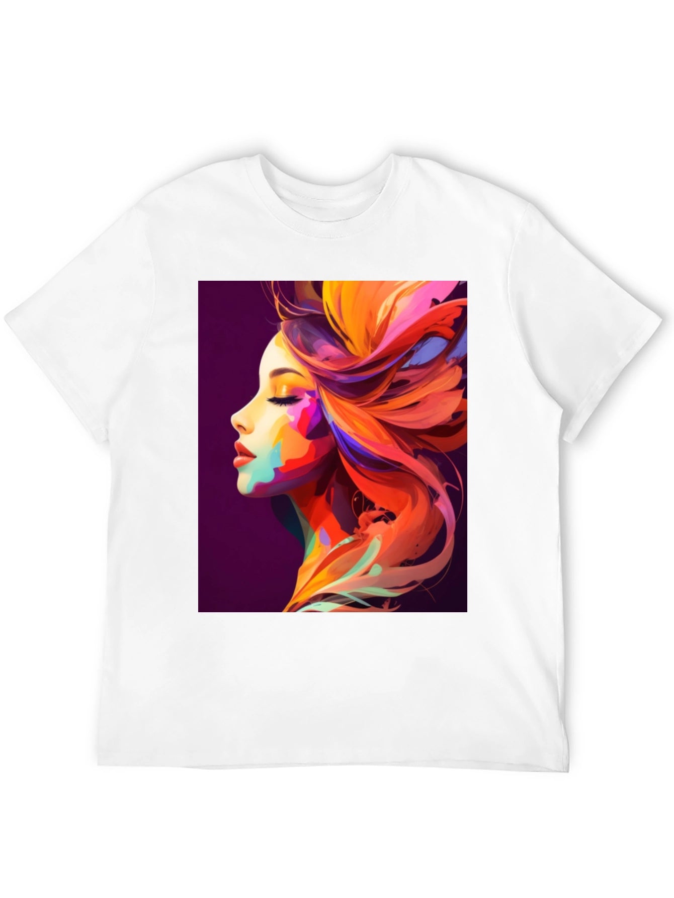 Vibrant Artistic Woman Graphic Tee