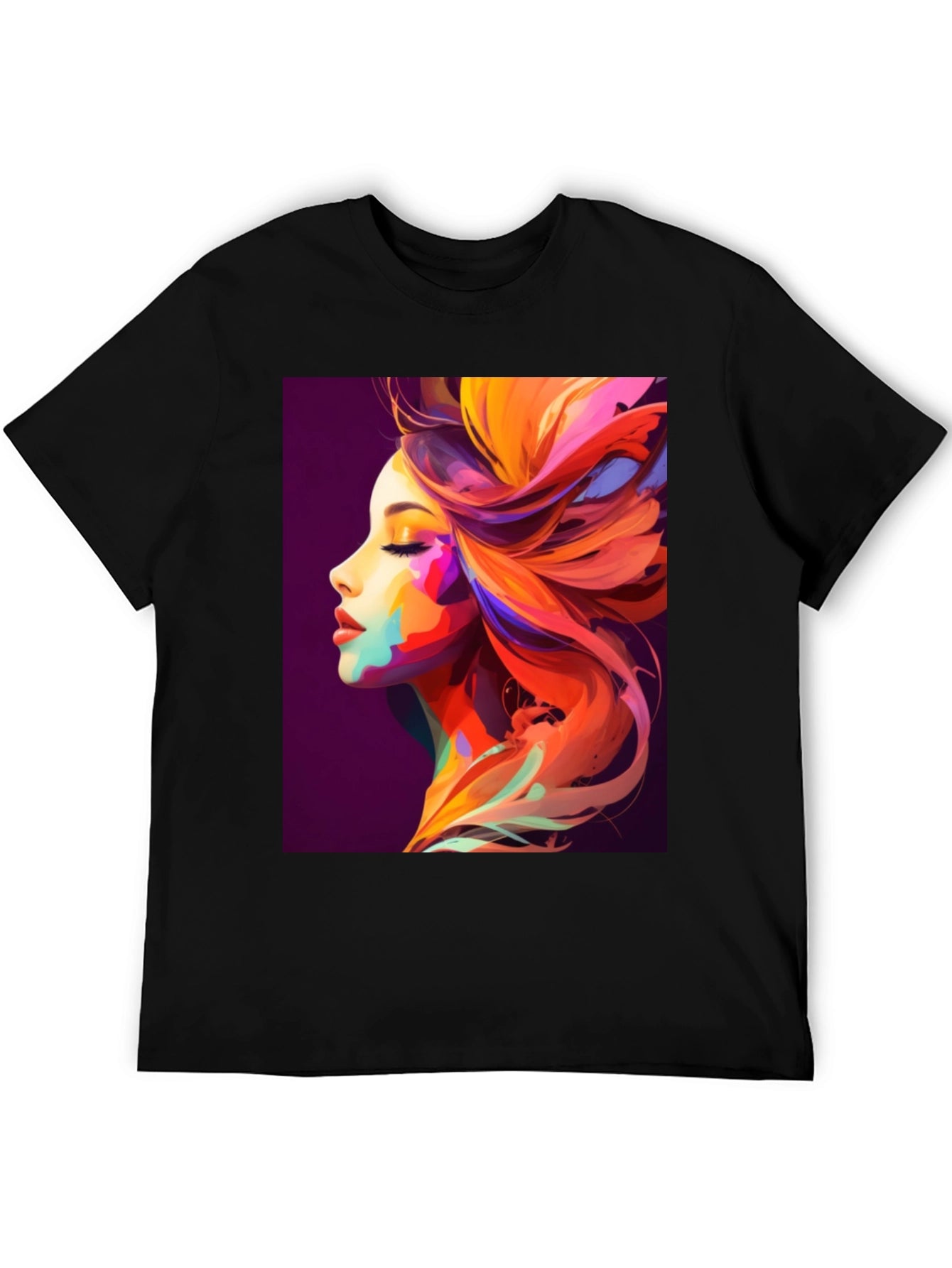 Vibrant Artistic Woman Graphic Tee