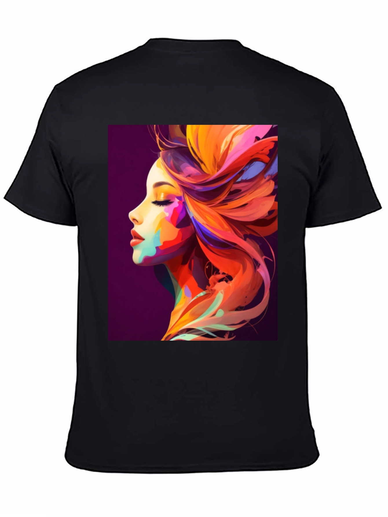 Vibrant Artistic Woman Graphic Tee