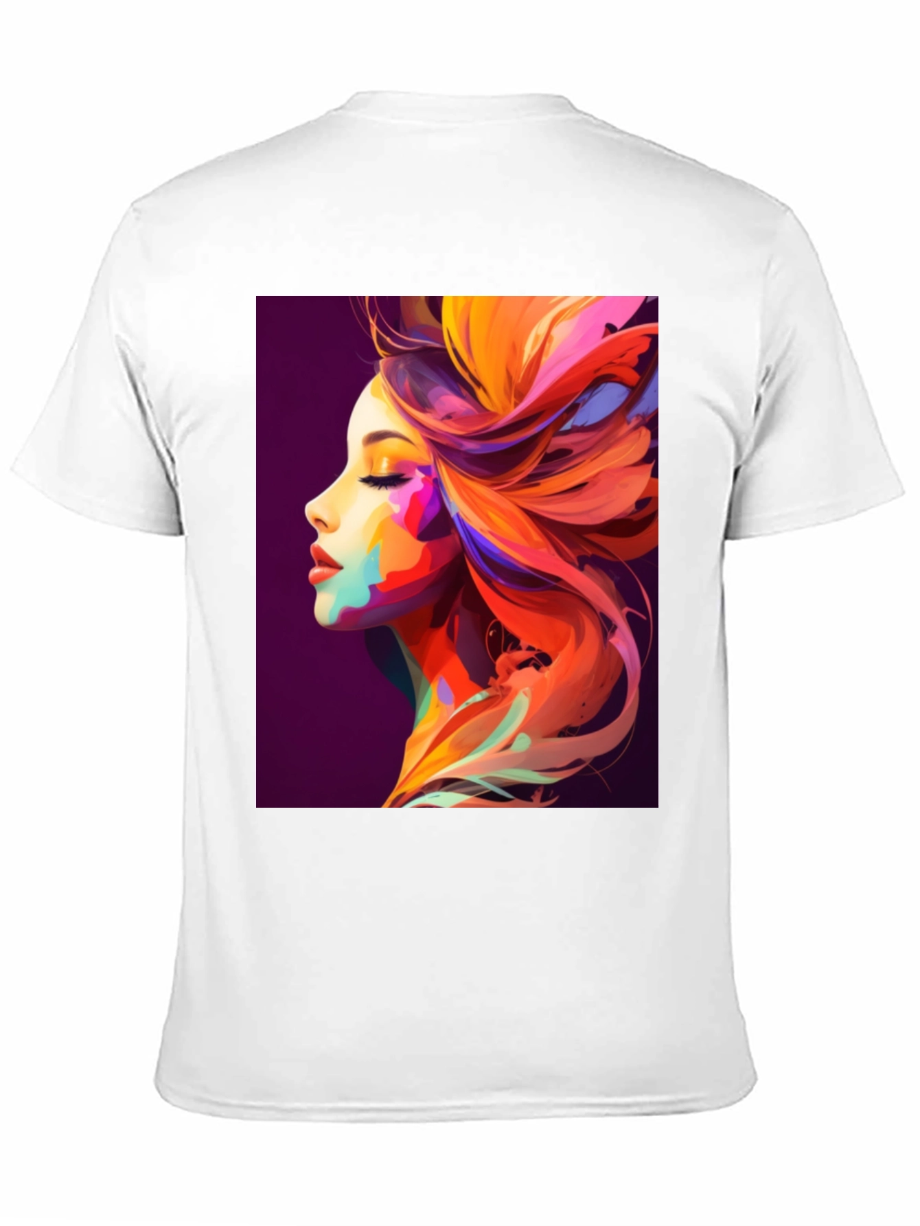 Vibrant Artistic Woman Graphic Tee