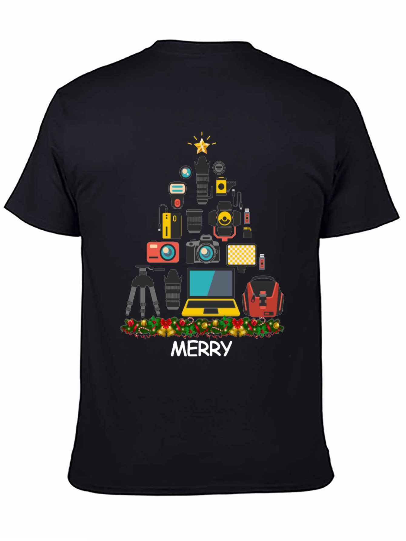 Photographer Christmas Tree T-Shirt