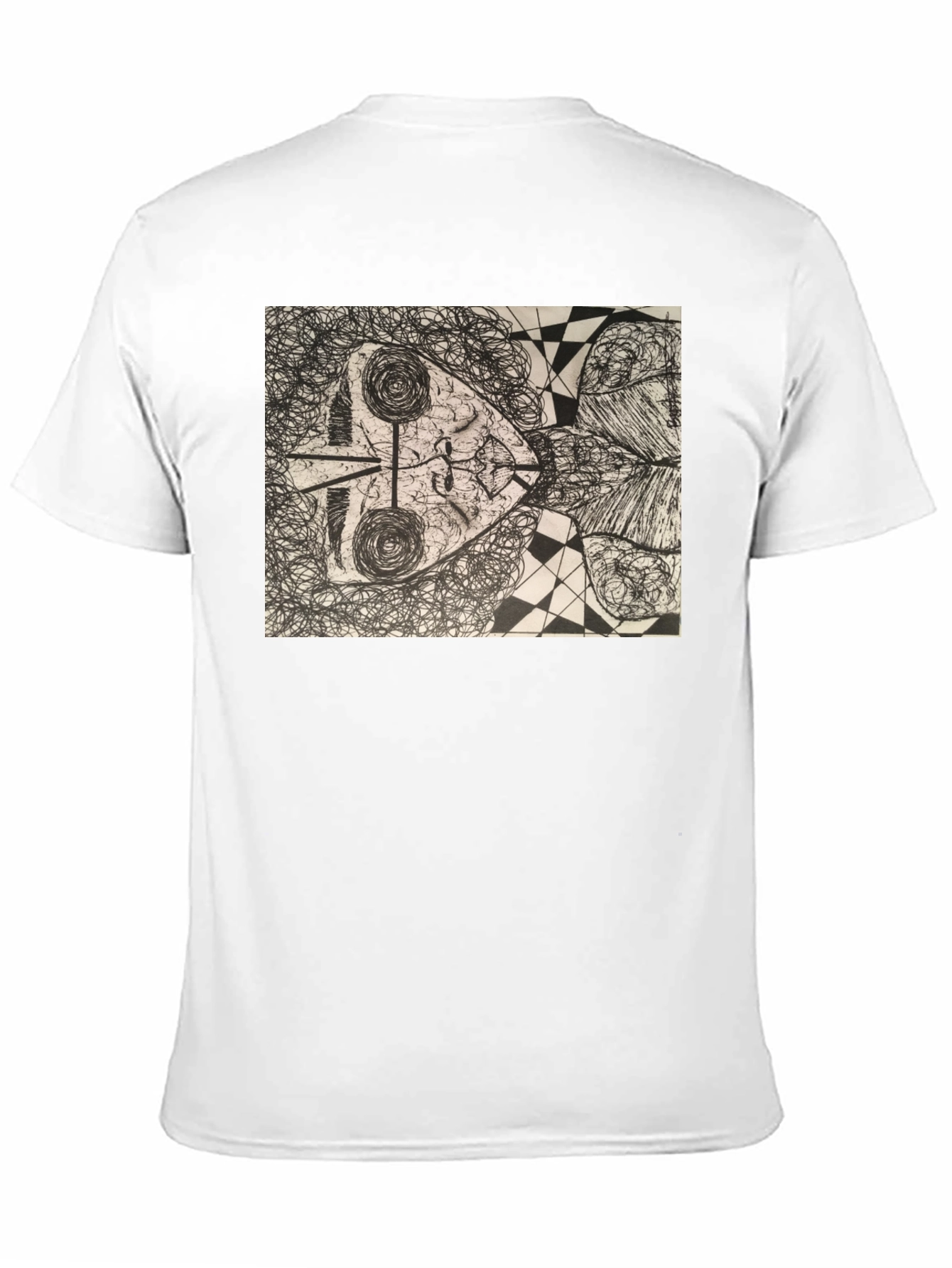 Abstract Art Graphic Tee - Modern Black T-Shirt