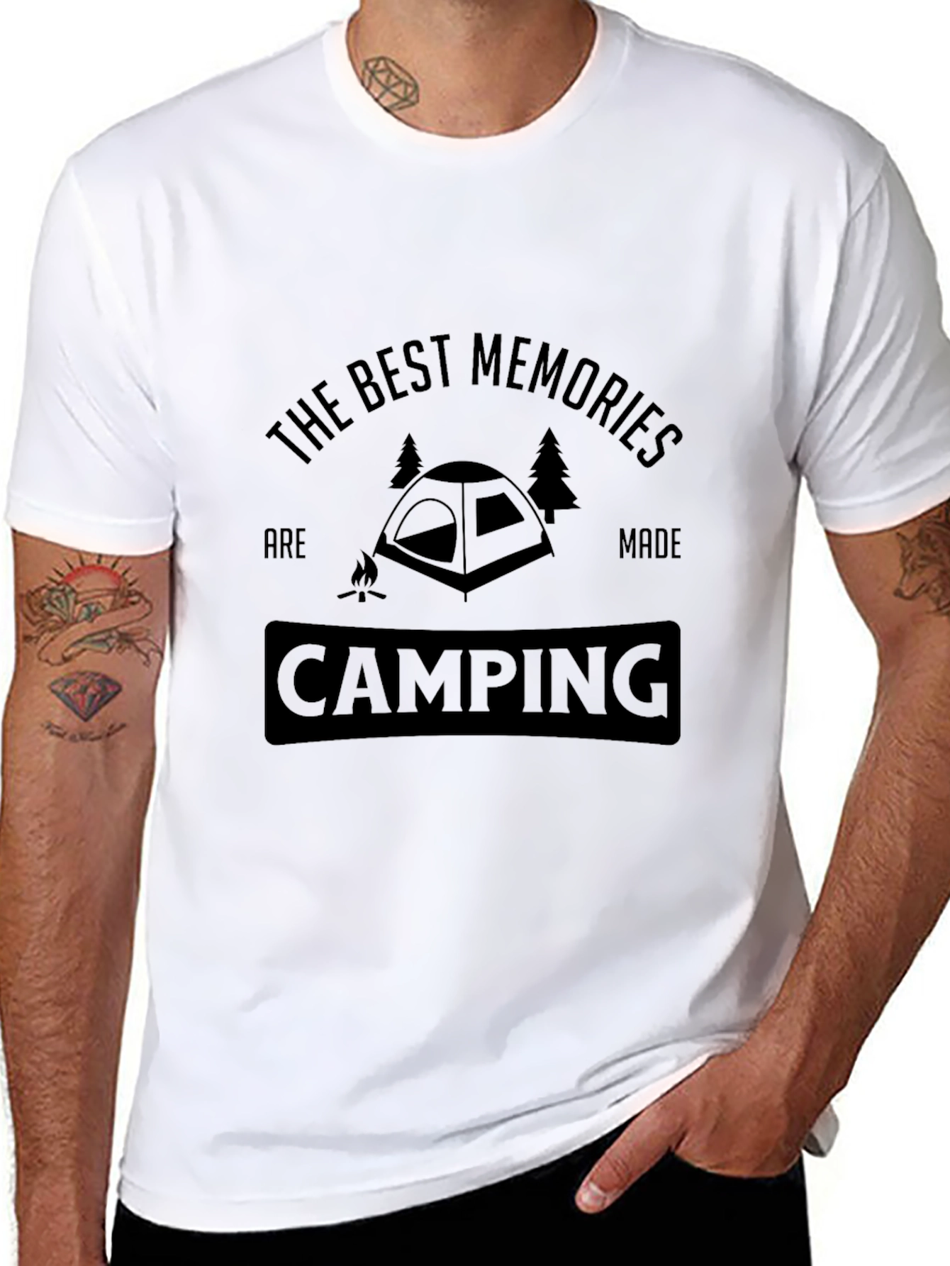 Camping Memories Black T-Shirt