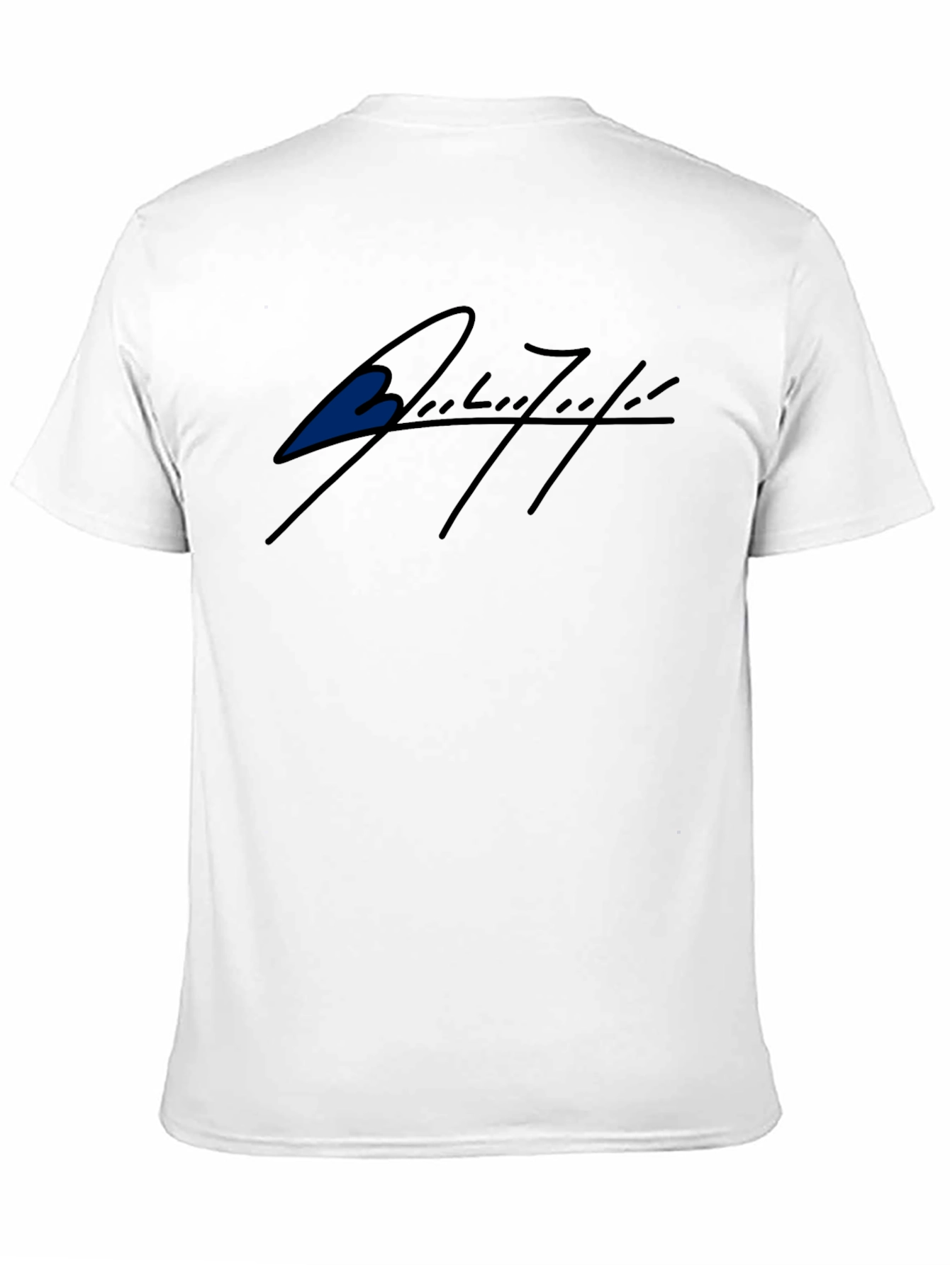 Black T-Shirt with Stylish Signature Graphic