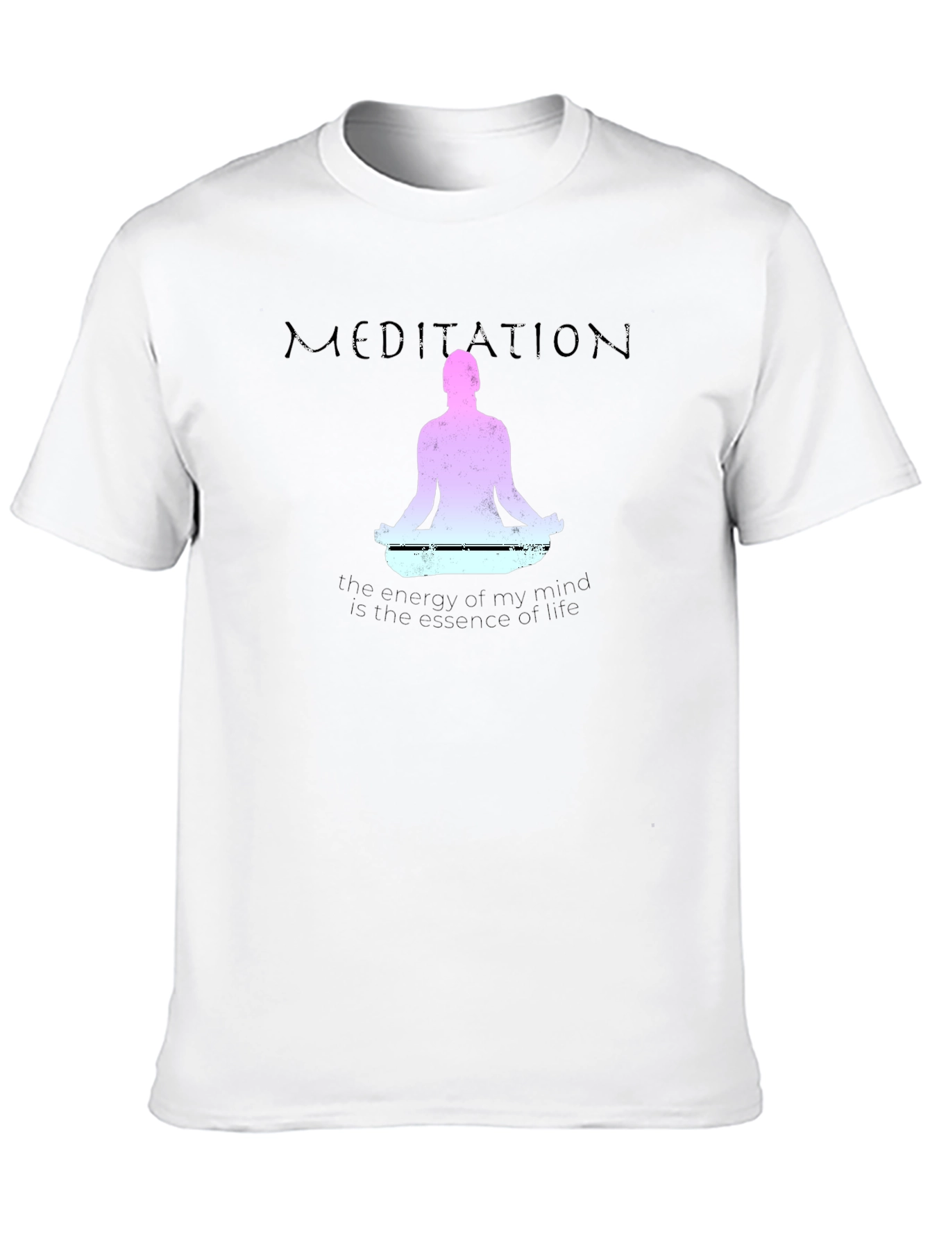 Meditation T-Shirt - Mindful Energy Essence of Life