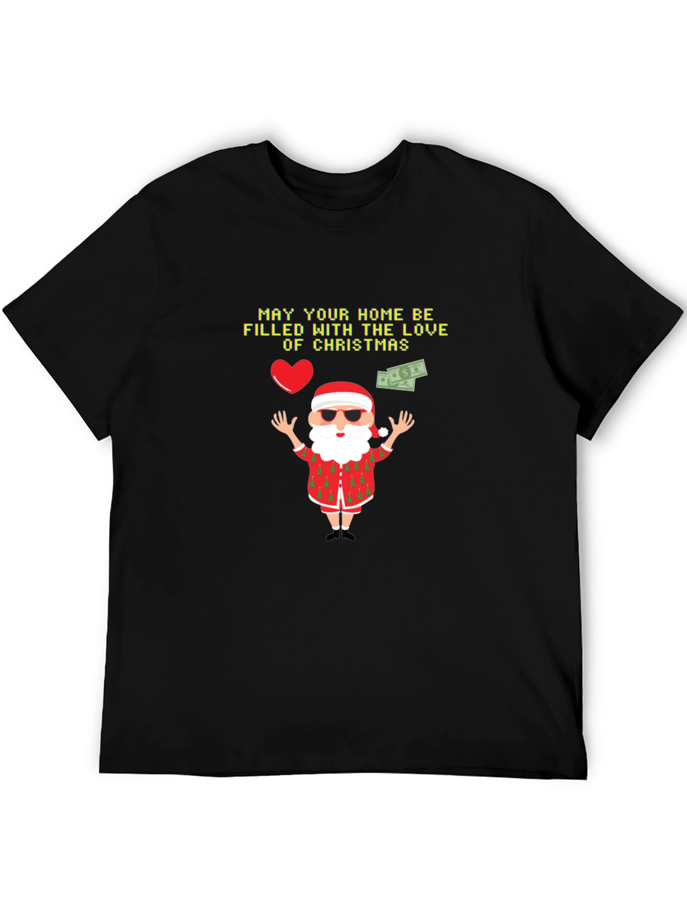 Festive Christmas Santa Graphic T-Shirt