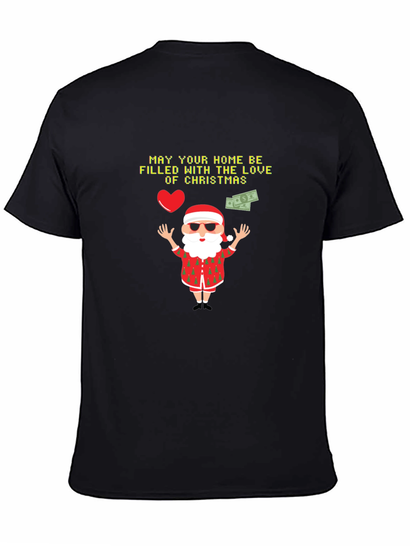 Festive Christmas Santa Graphic T-Shirt