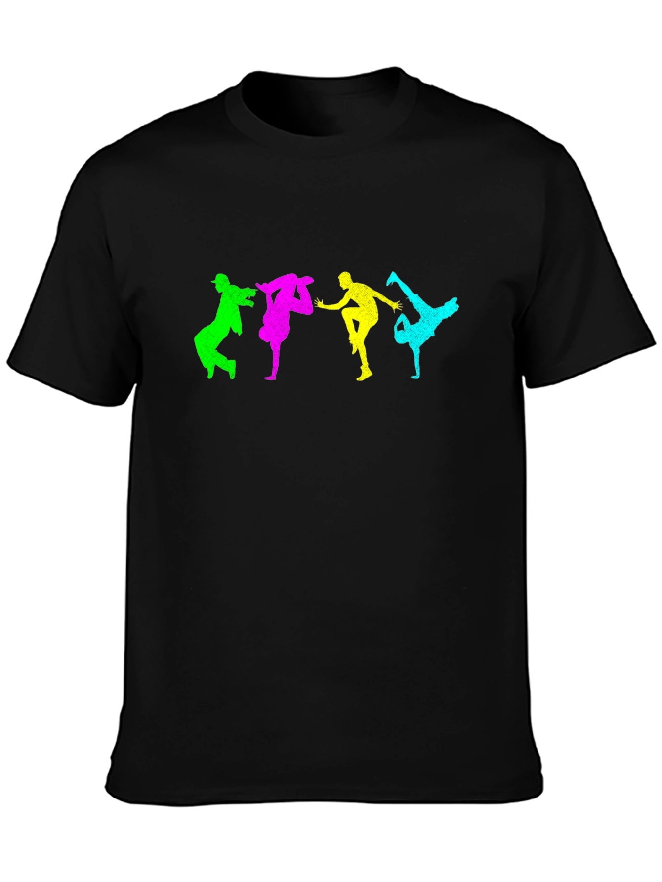 Colorful Breakdance Graphic T-Shirt