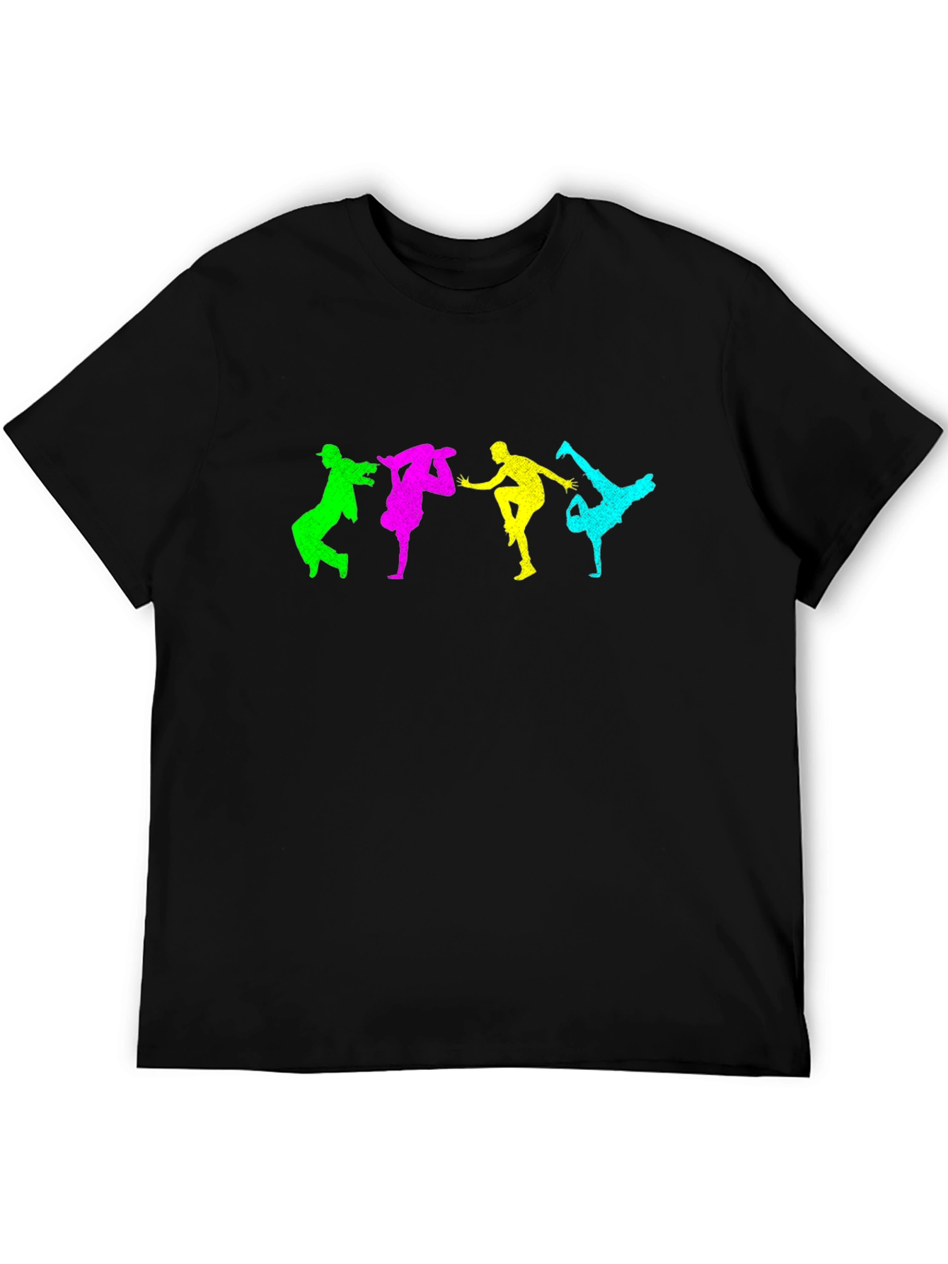 Colorful Breakdance Graphic T-Shirt