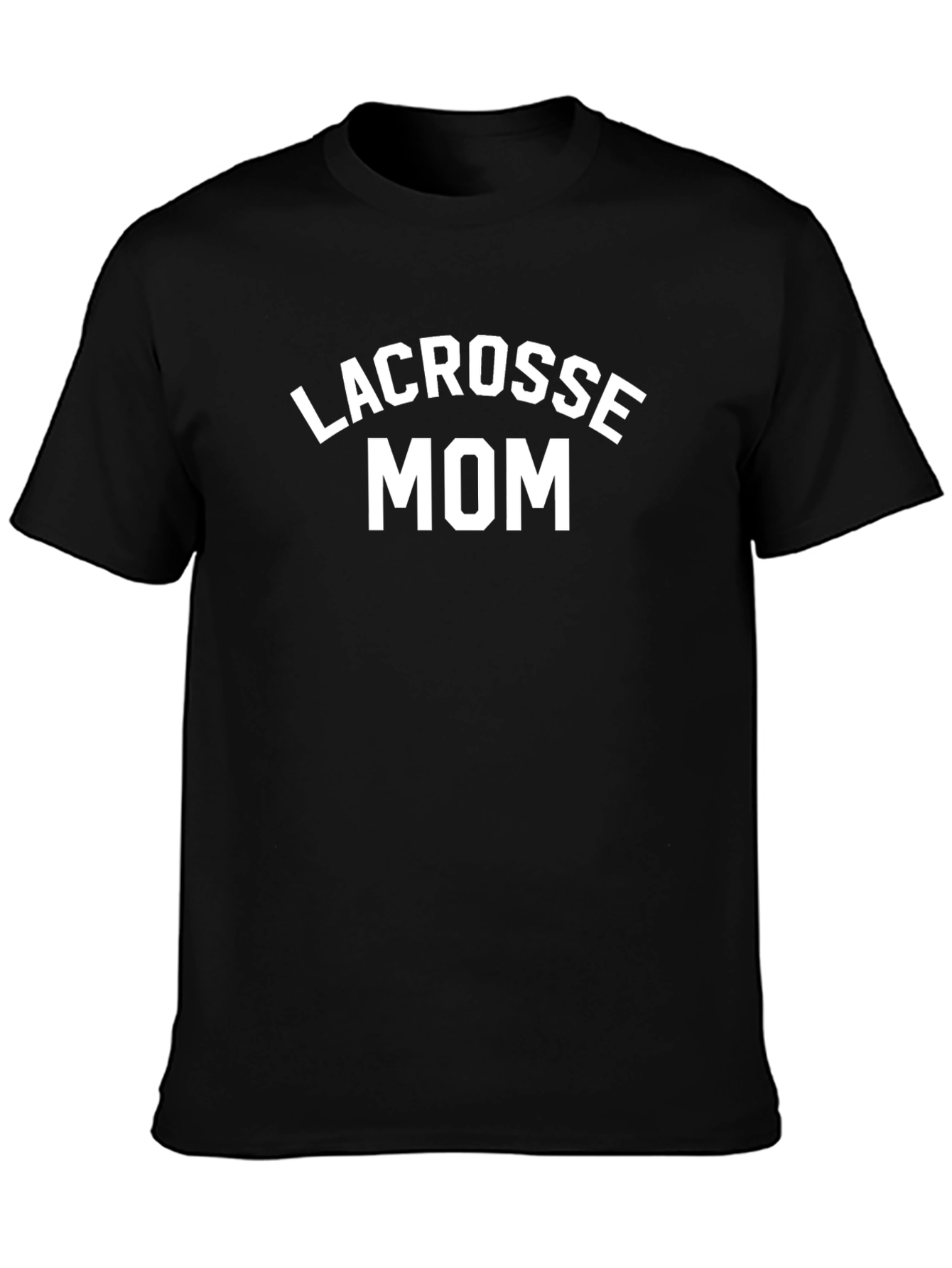 Lacrosse Mom Black Graphic T-Shirt