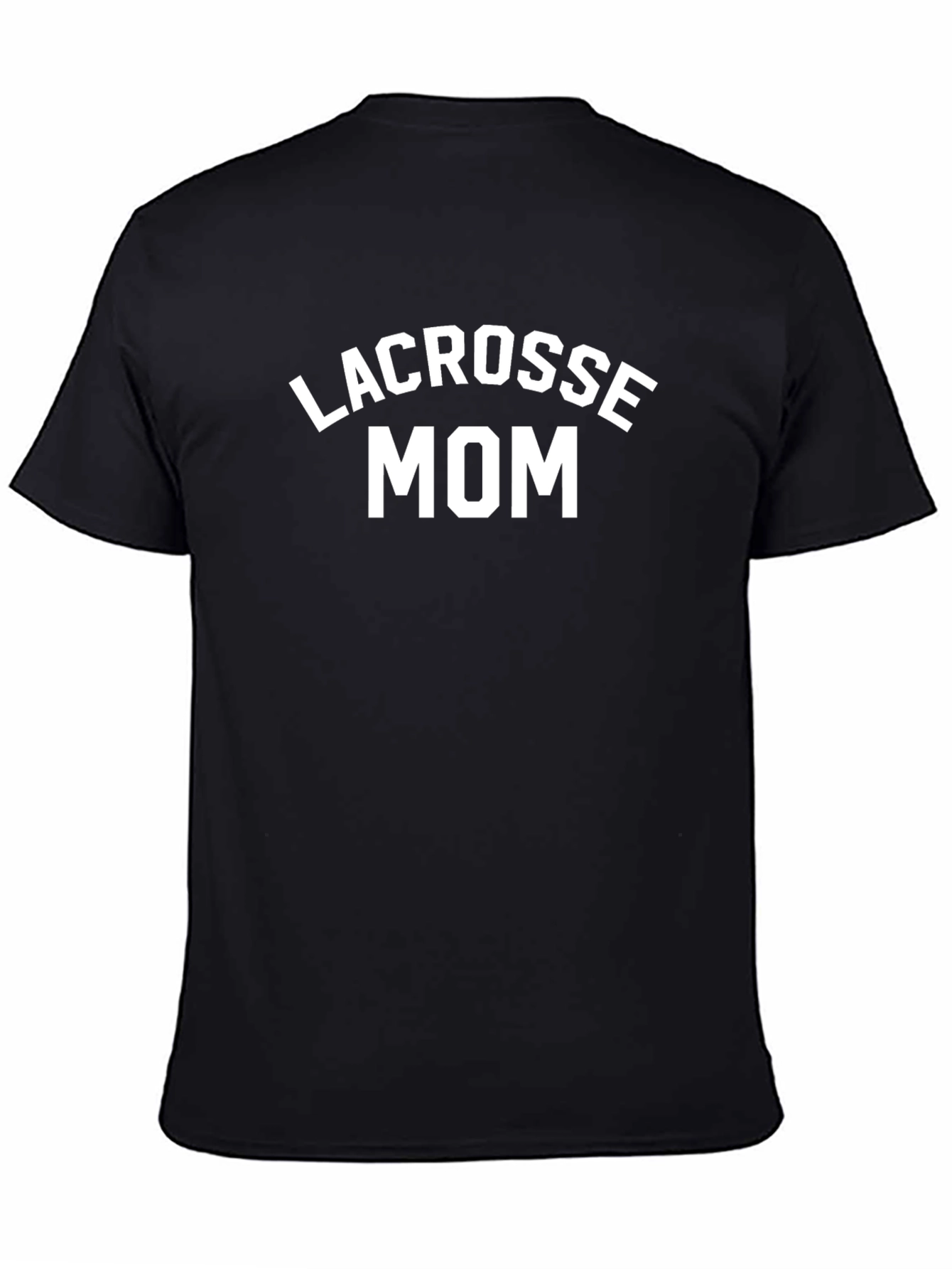 Lacrosse Mom Black Graphic T-Shirt