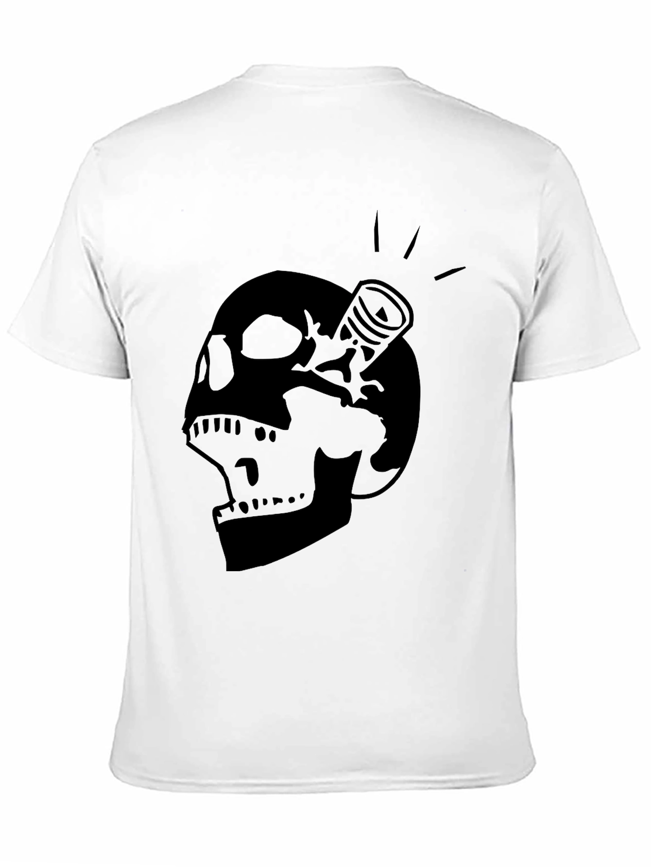 Skull & Piston Black Graphic Tee