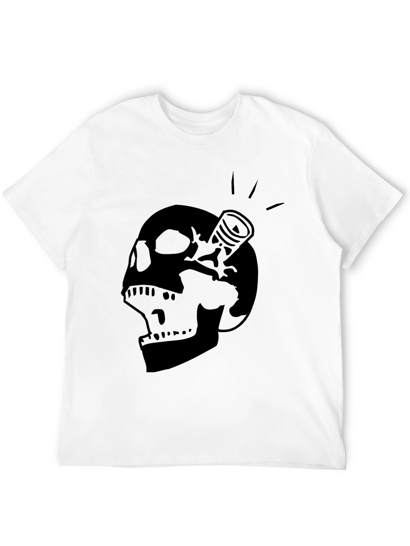 Skull & Piston Black Graphic Tee