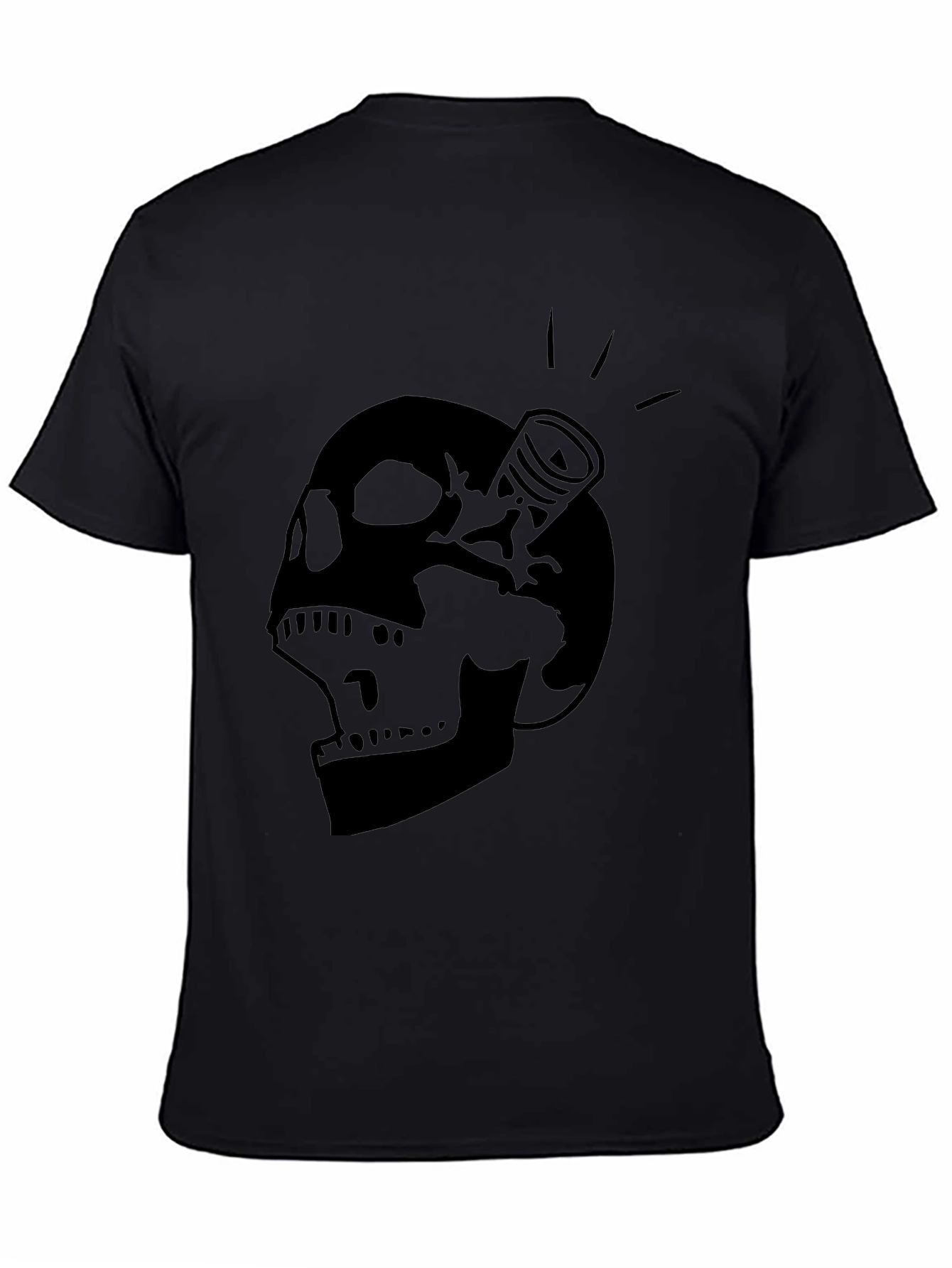 Skull & Piston Black Graphic Tee