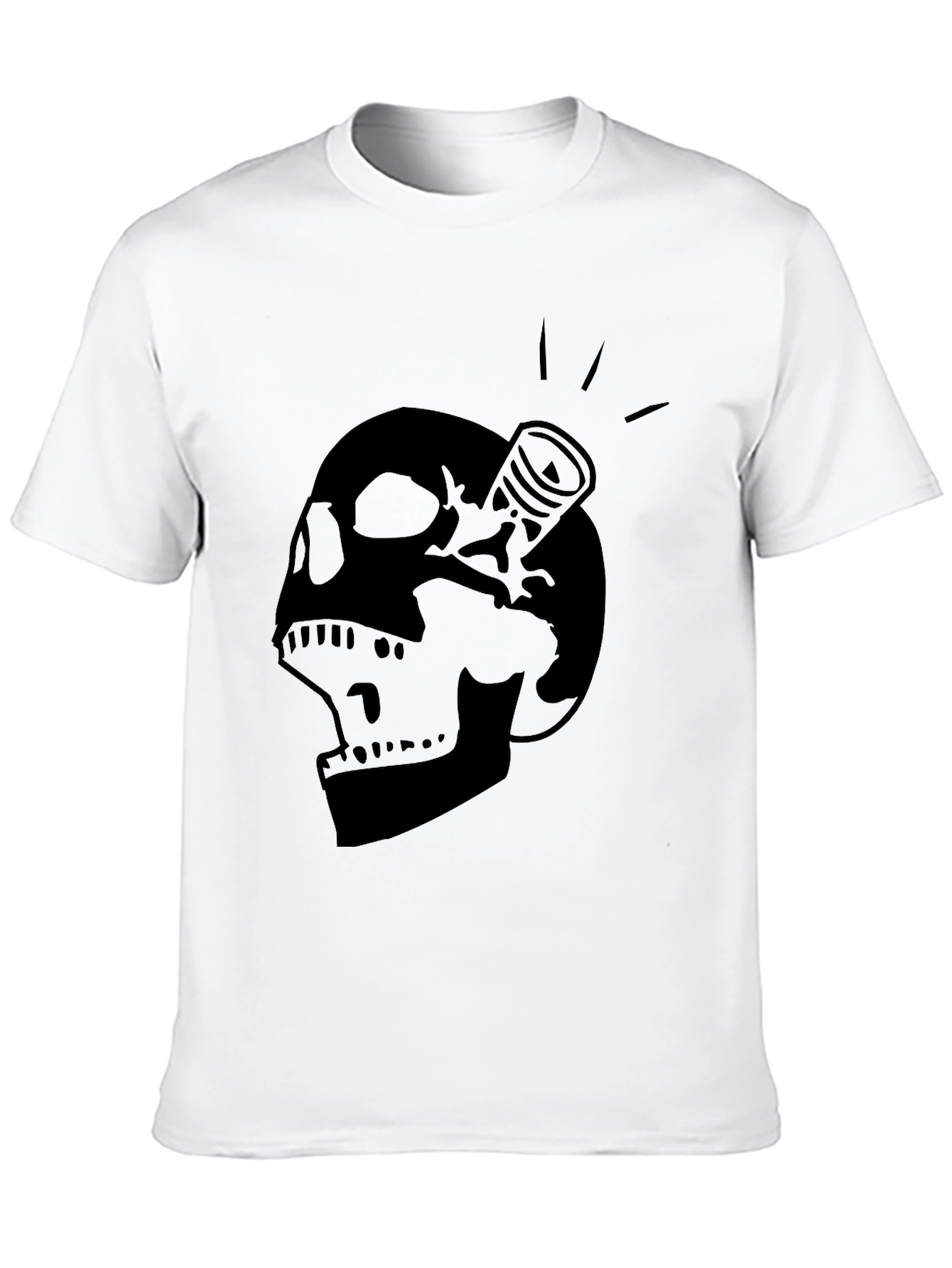Skull & Piston Black Graphic Tee