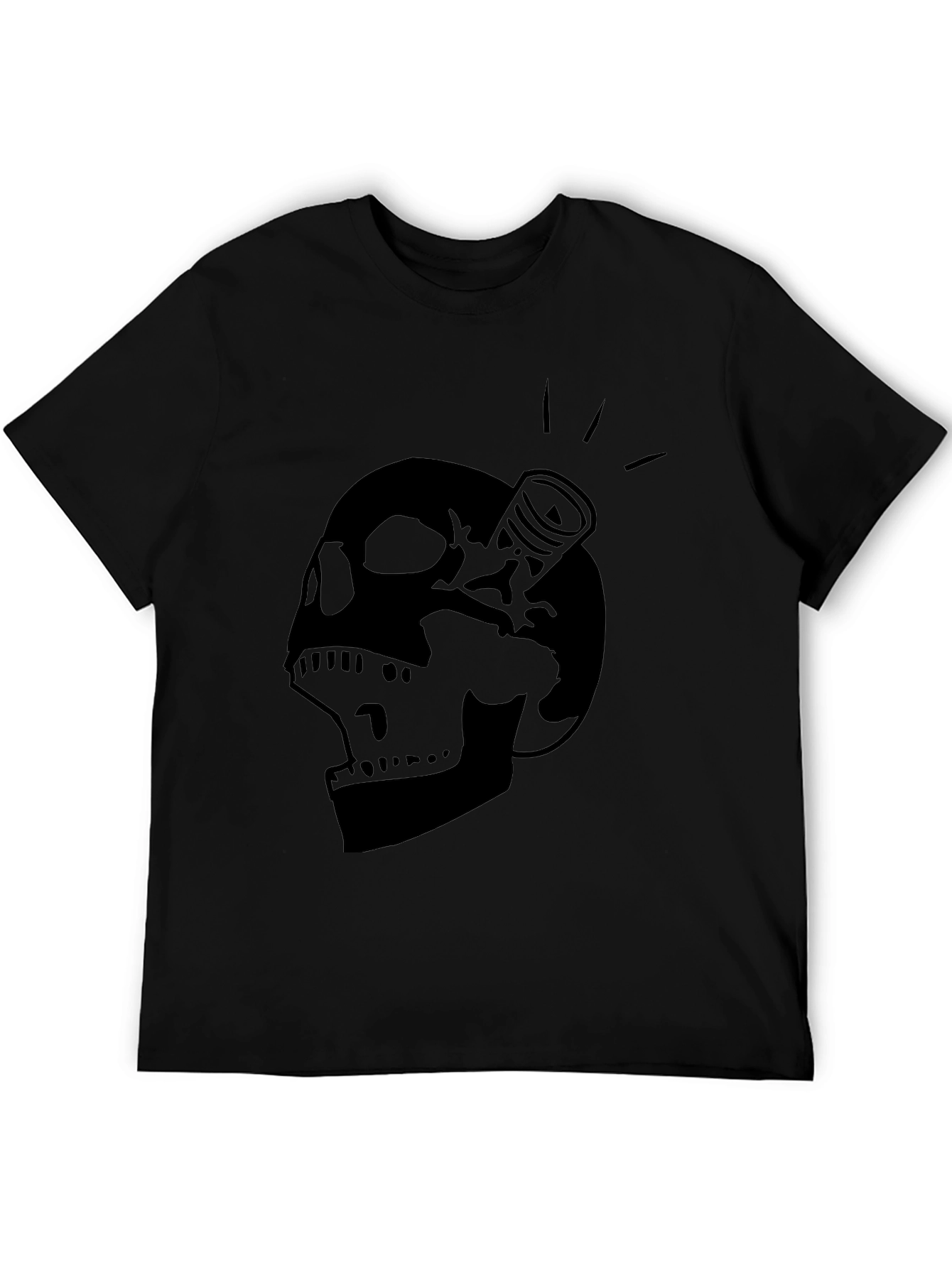 Skull & Piston Black Graphic Tee