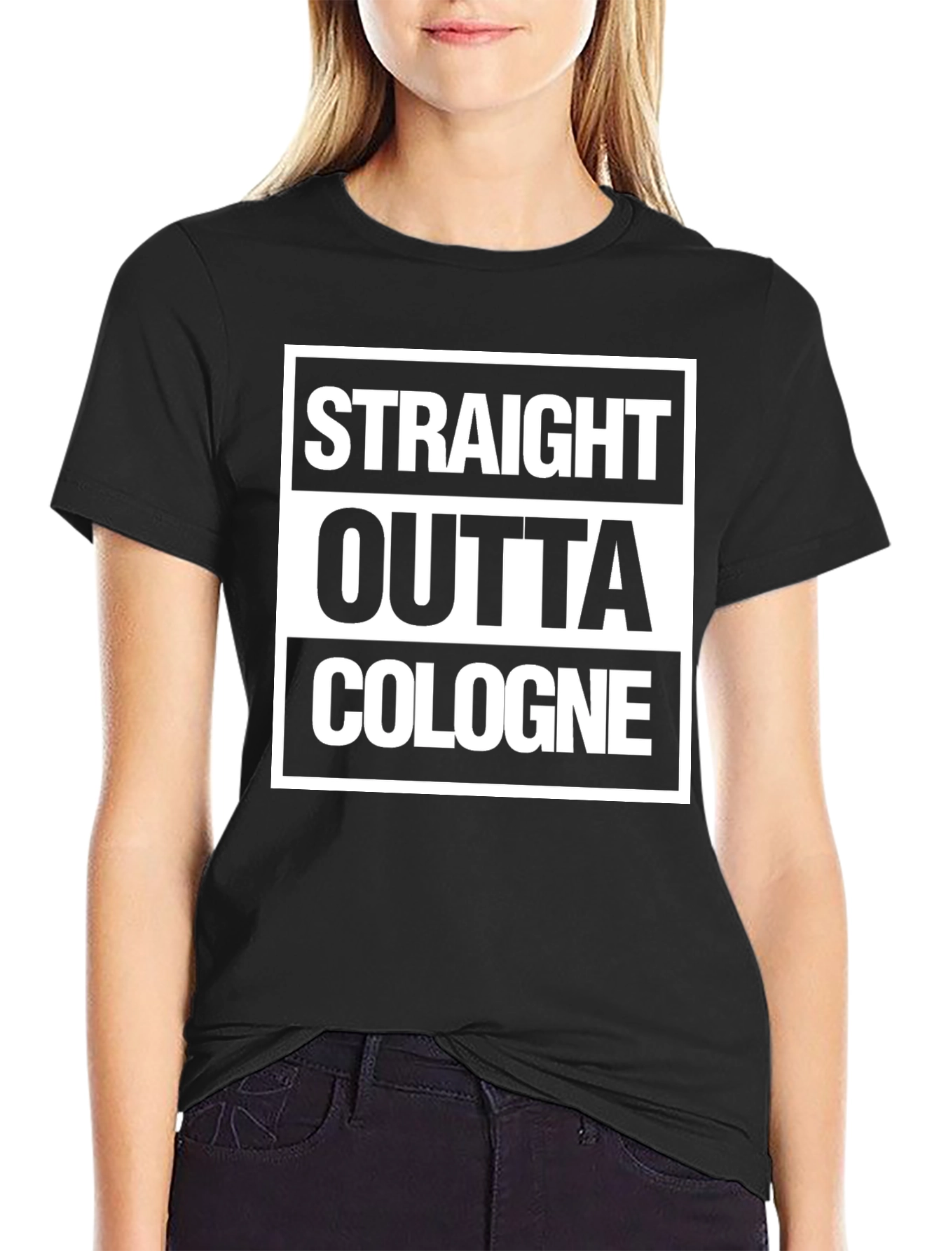 Straight Outta Cologne - Black T-Shirt