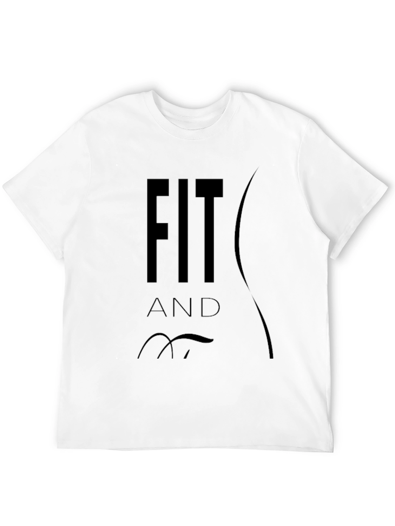 Fit and Fine Black T-Shirt