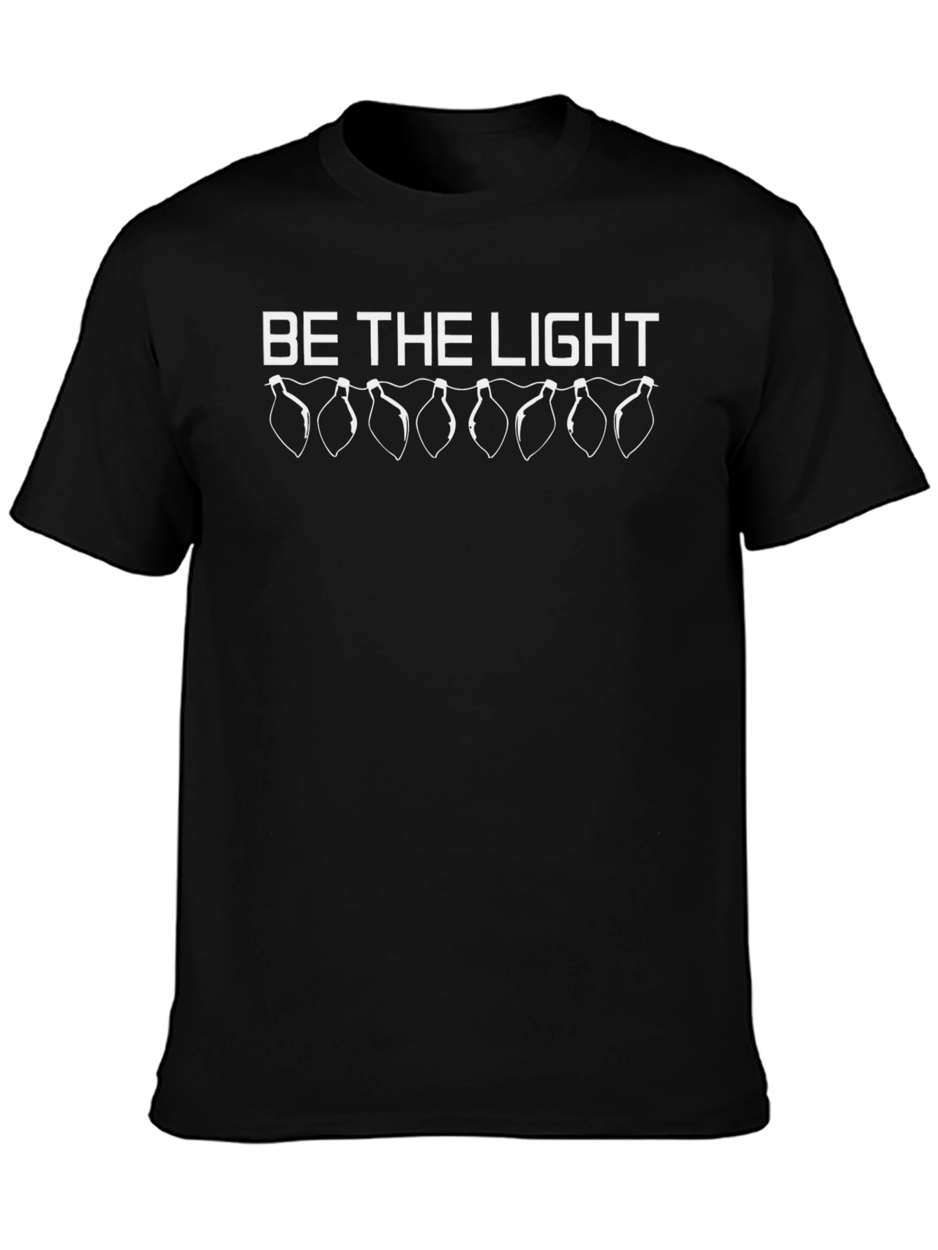 Be The Light Holiday T-Shirt - Festive Graphic Tee