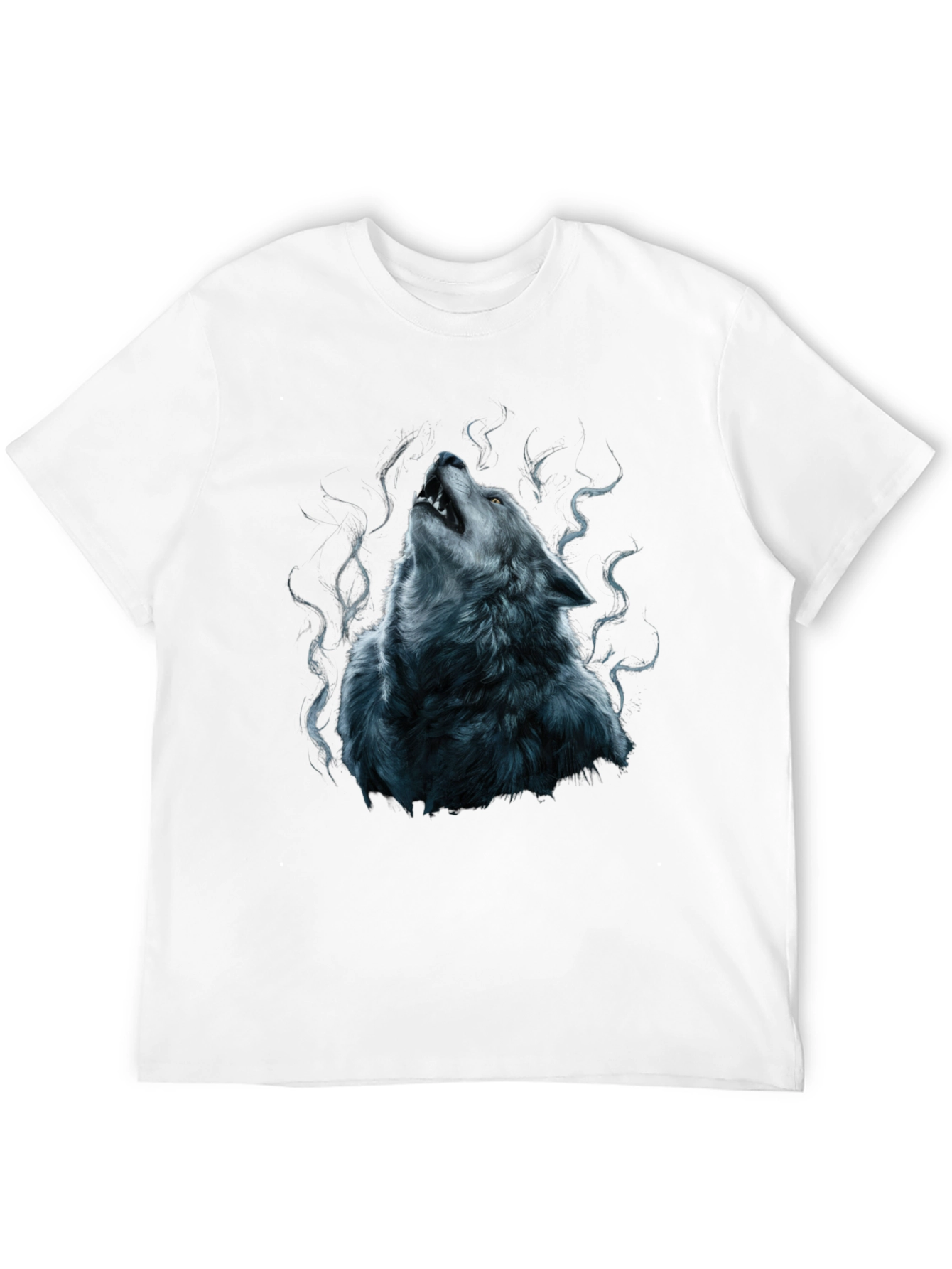 Wolf Howl Graphic Tee - Mens Black T-Shirt