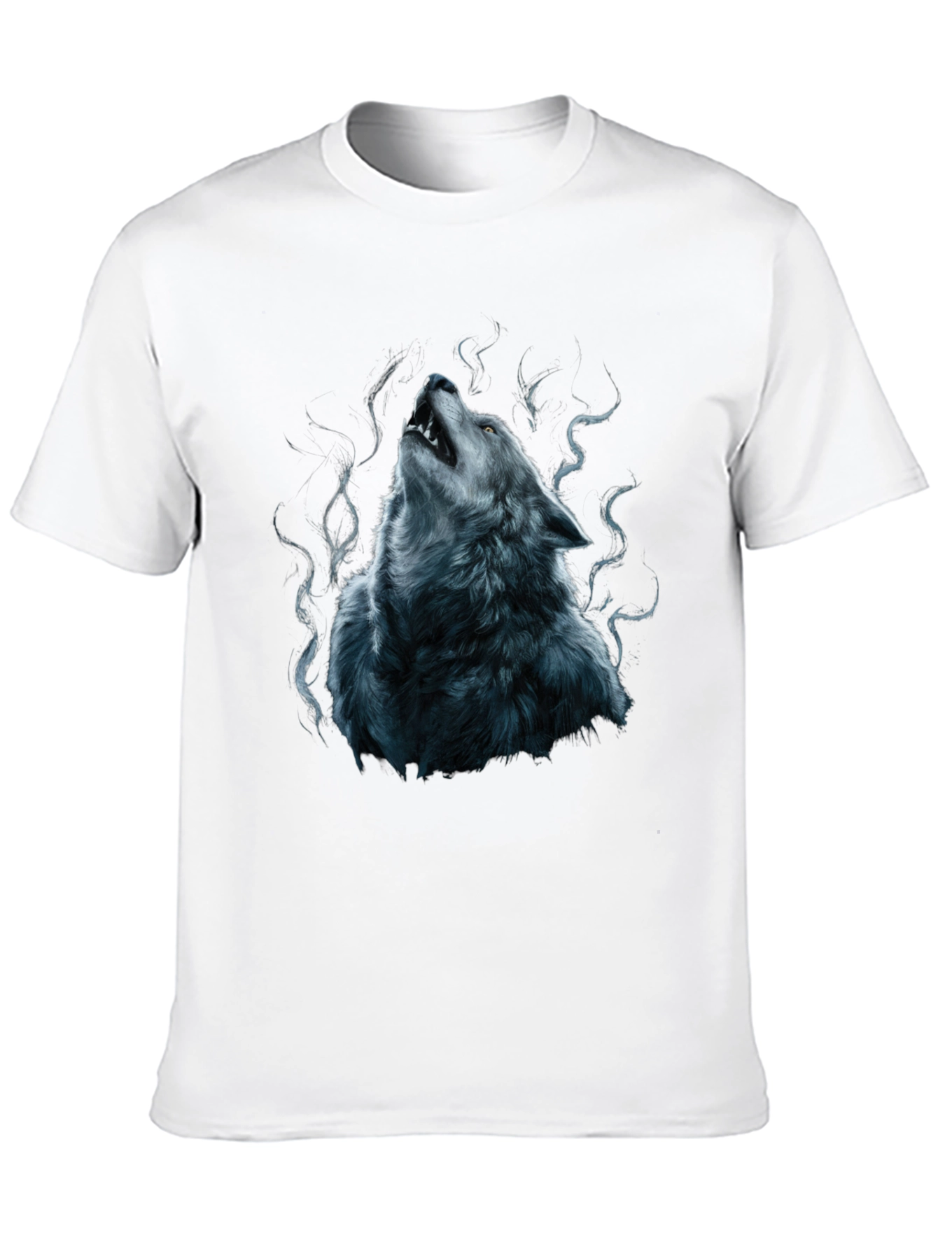 Wolf Howl Graphic Tee - Mens Black T-Shirt