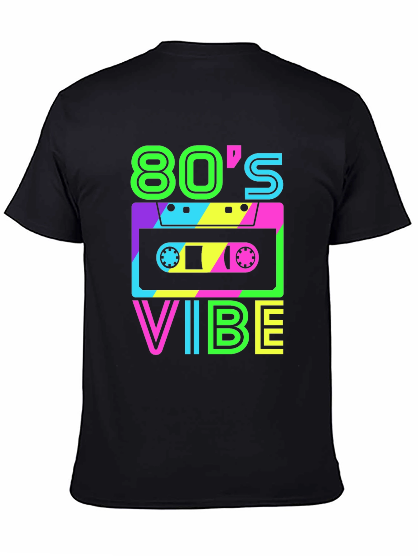 80s Vibe Retro Graphic Tee - Classic Cassette Design