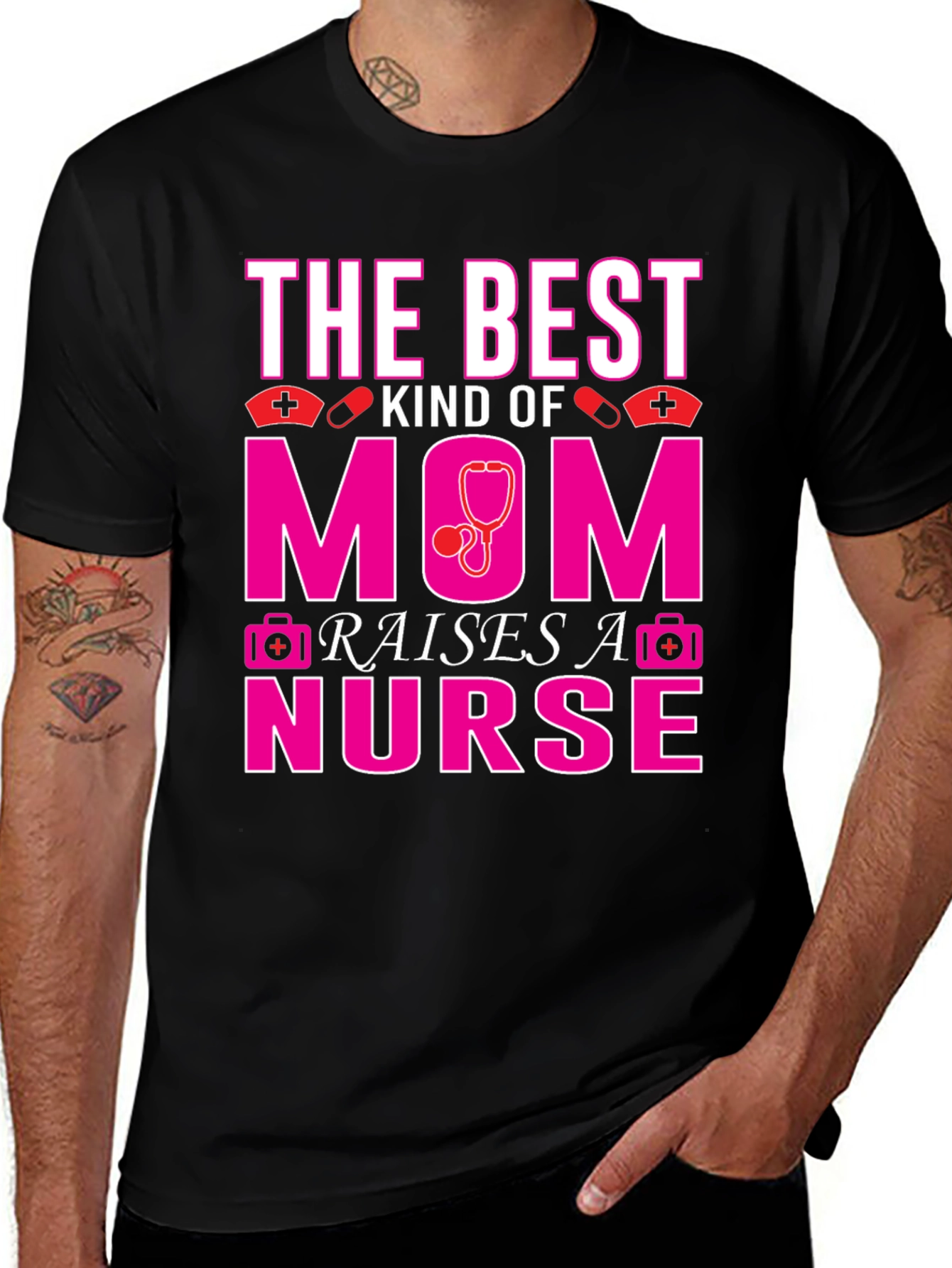 Best Mom Raises A Nurse T-Shirt