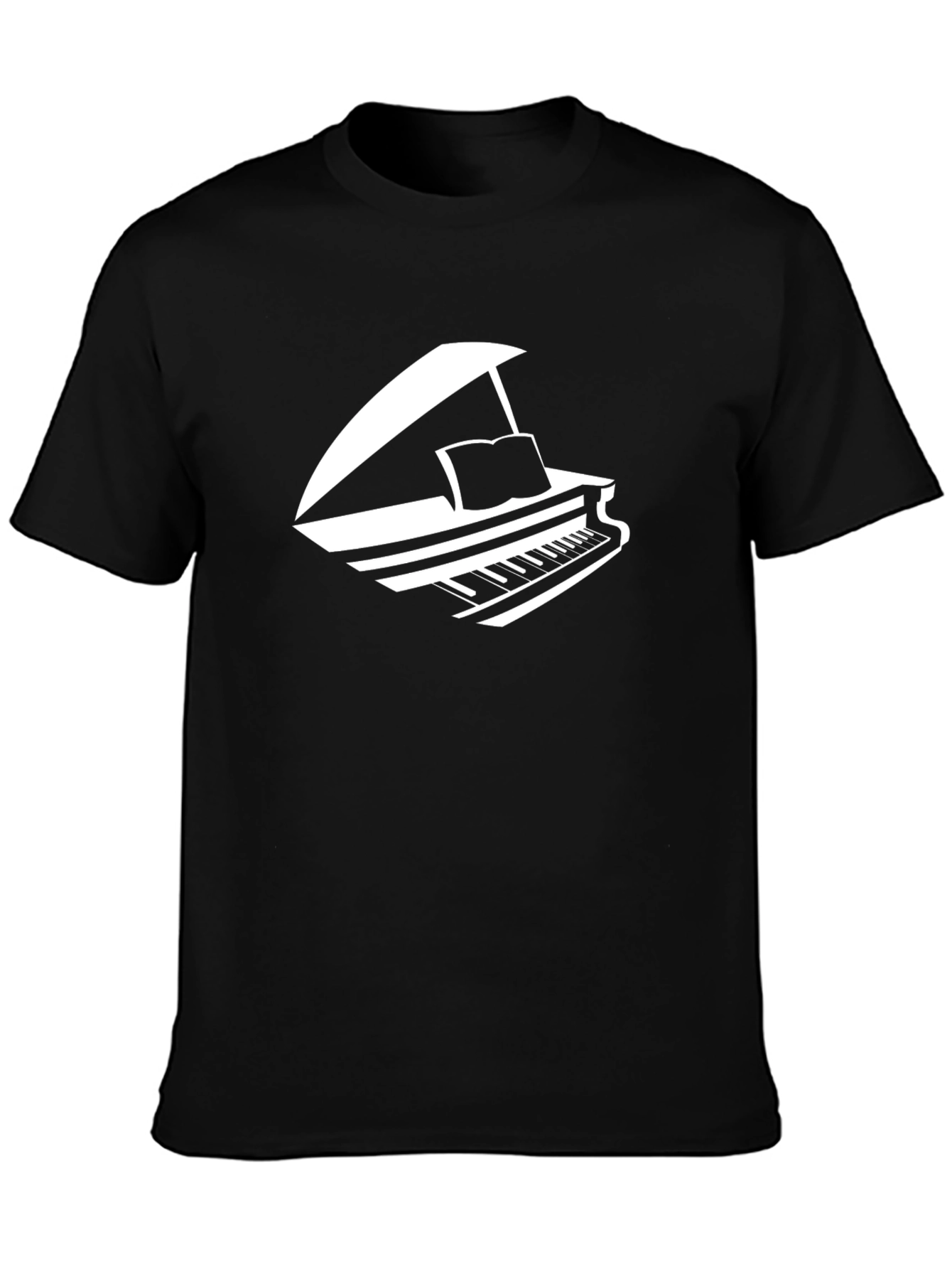 Piano Graphic Tee - Music Lover T-Shirt
