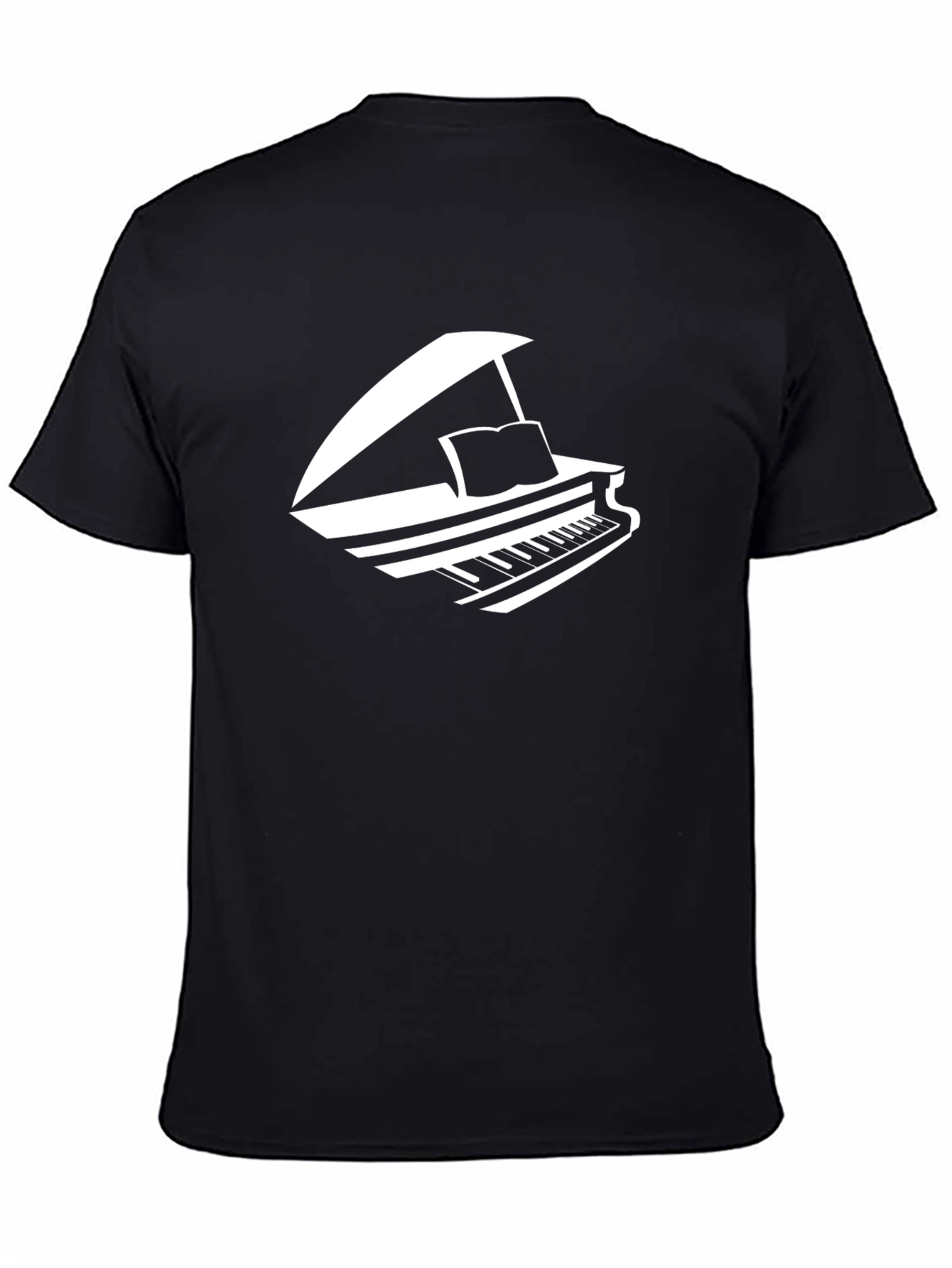 Piano Graphic Tee - Music Lover T-Shirt