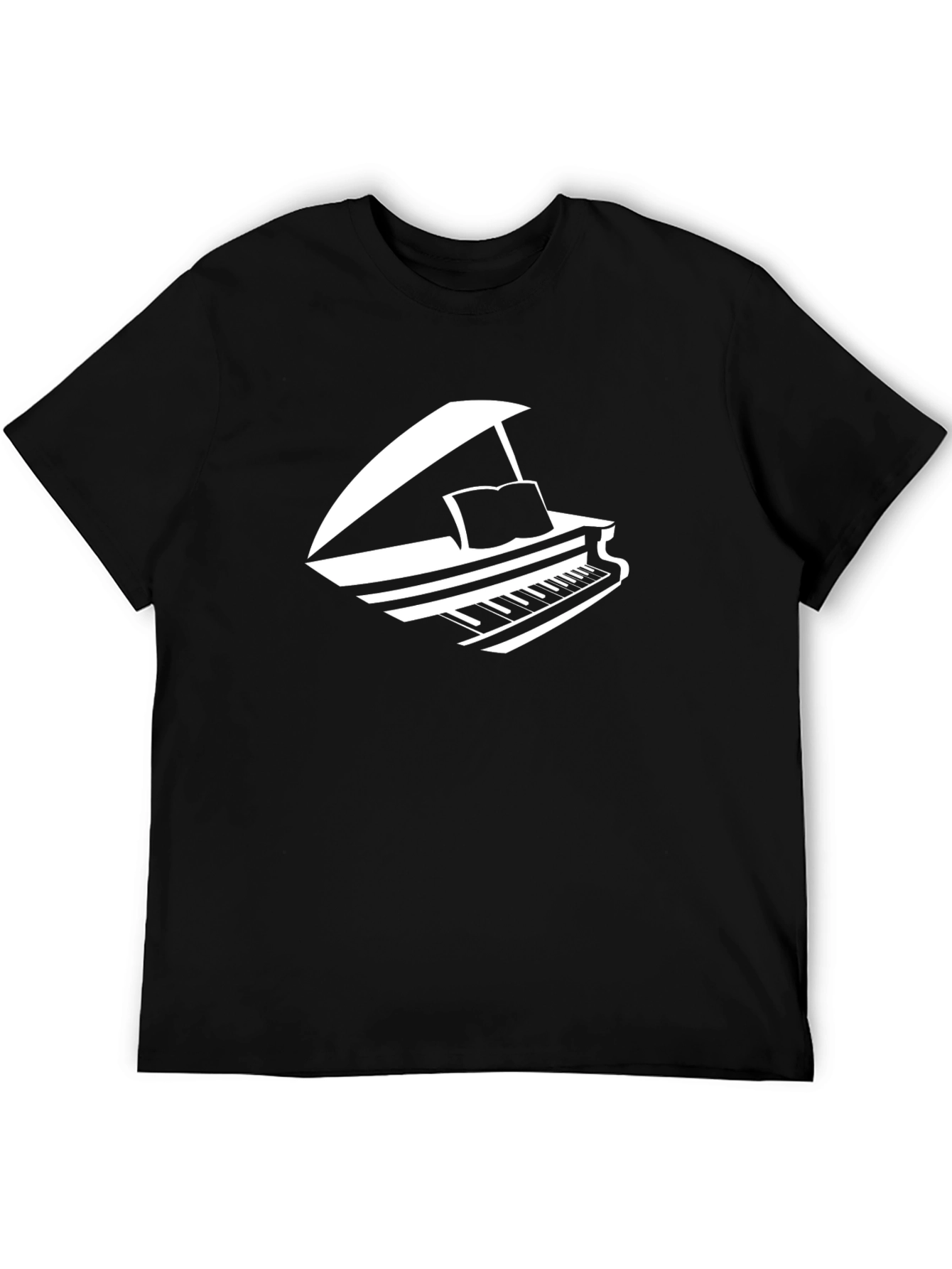Piano Graphic Tee - Music Lover T-Shirt