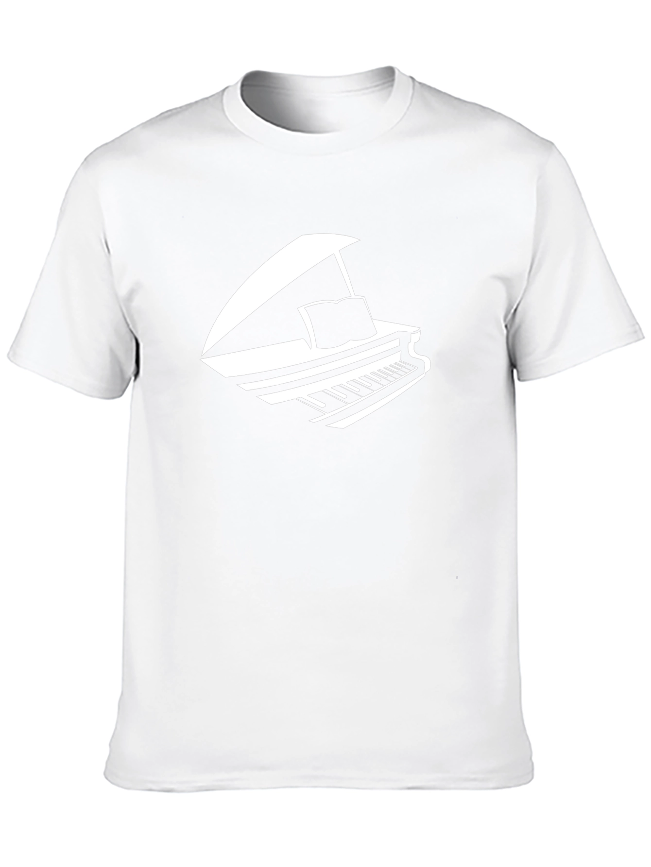 Piano Graphic Tee - Music Lover T-Shirt