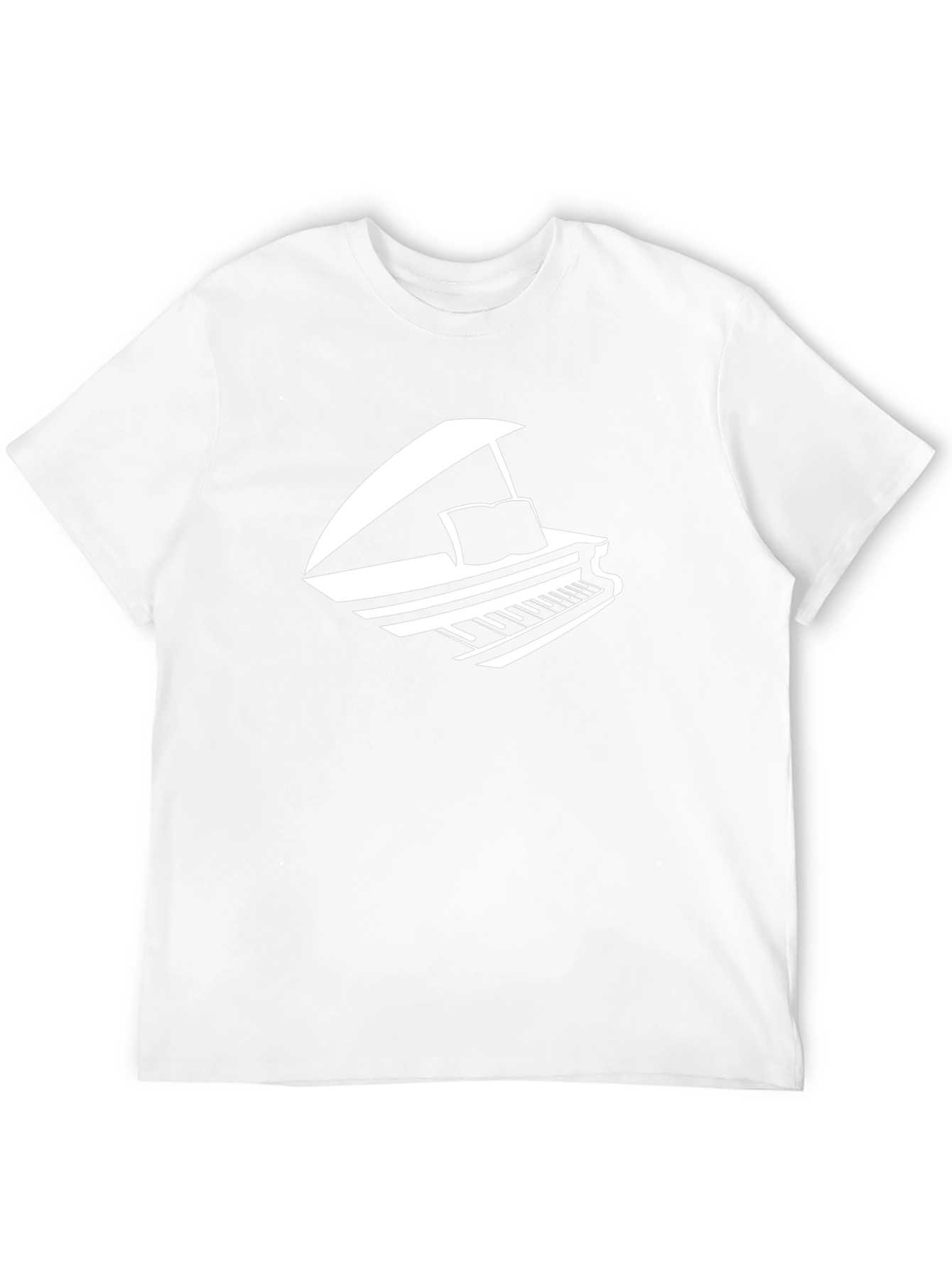 Piano Graphic Tee - Music Lover T-Shirt