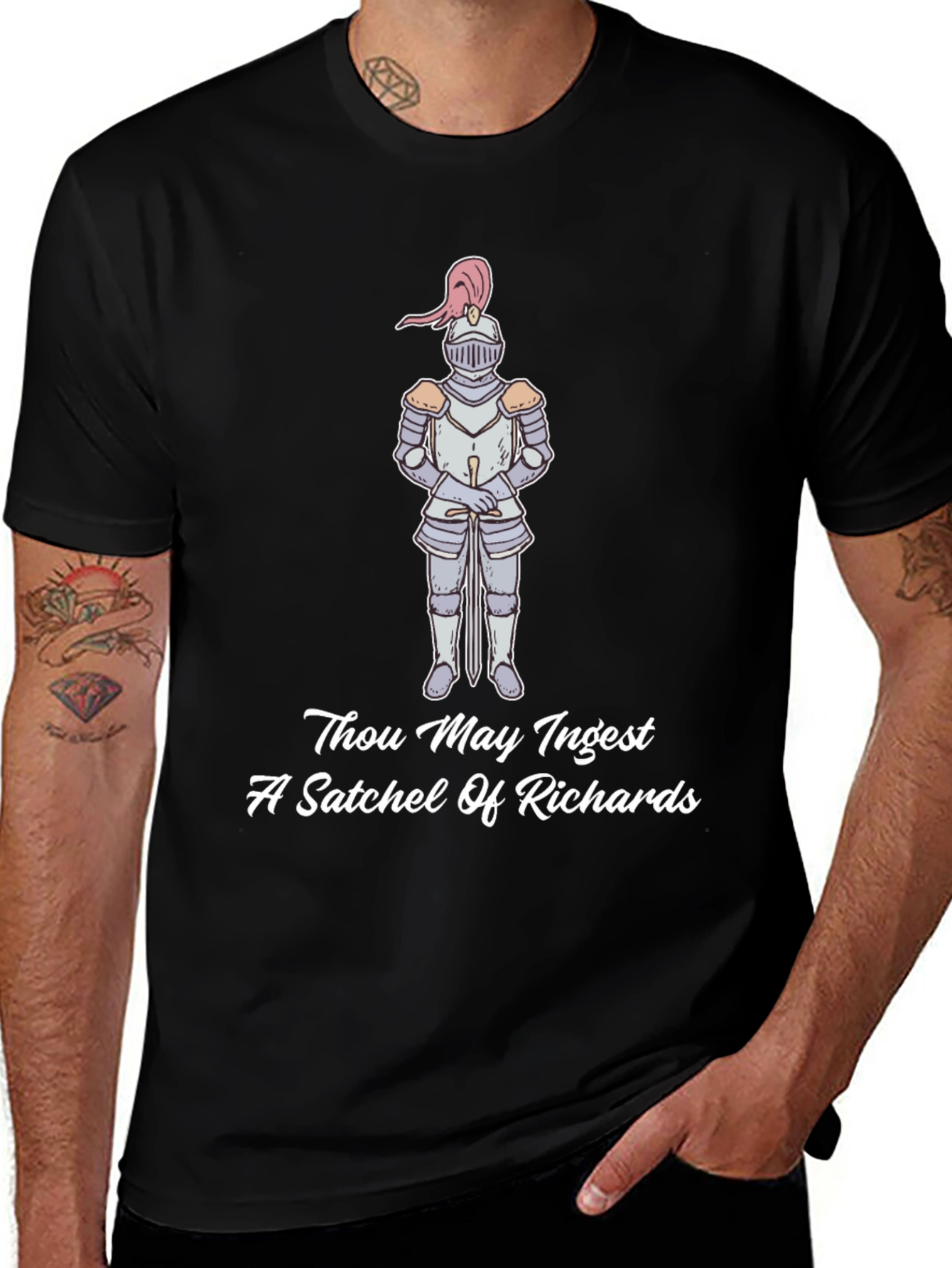 Medieval Knight T-Shirt - Satchel Of Richards Graphic Tee