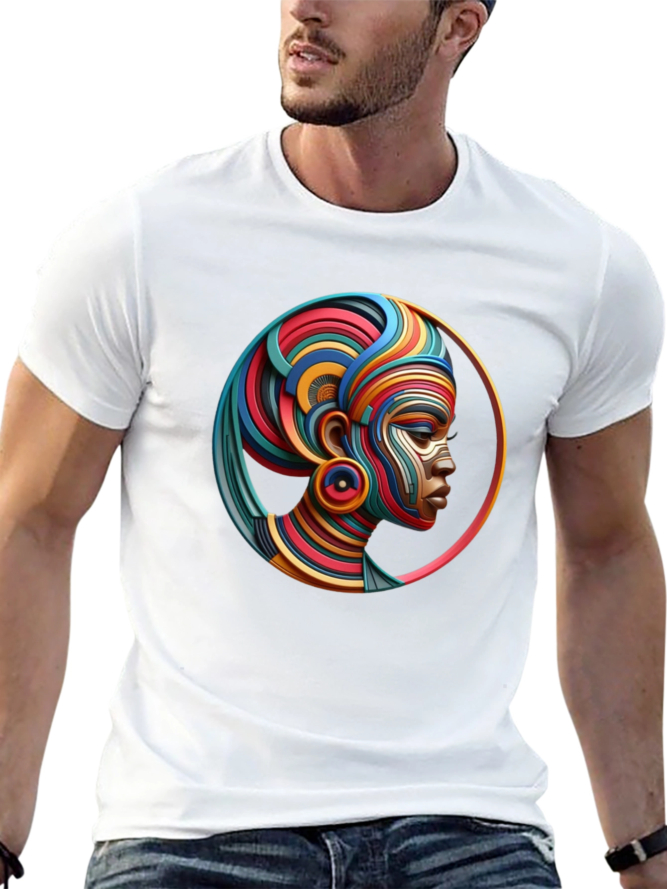 Abstract African Queen Graphic Tee