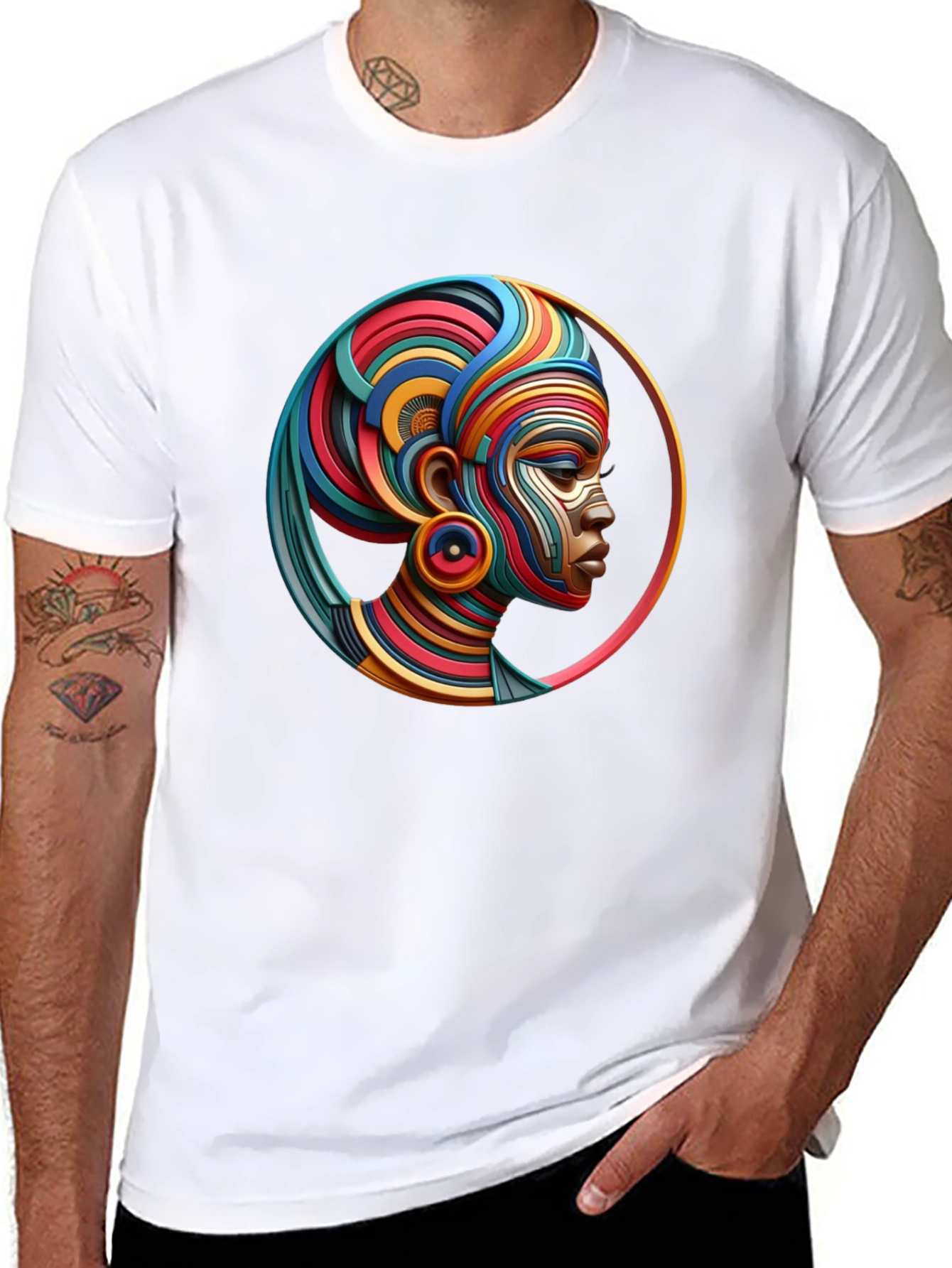 Abstract African Queen Graphic Tee