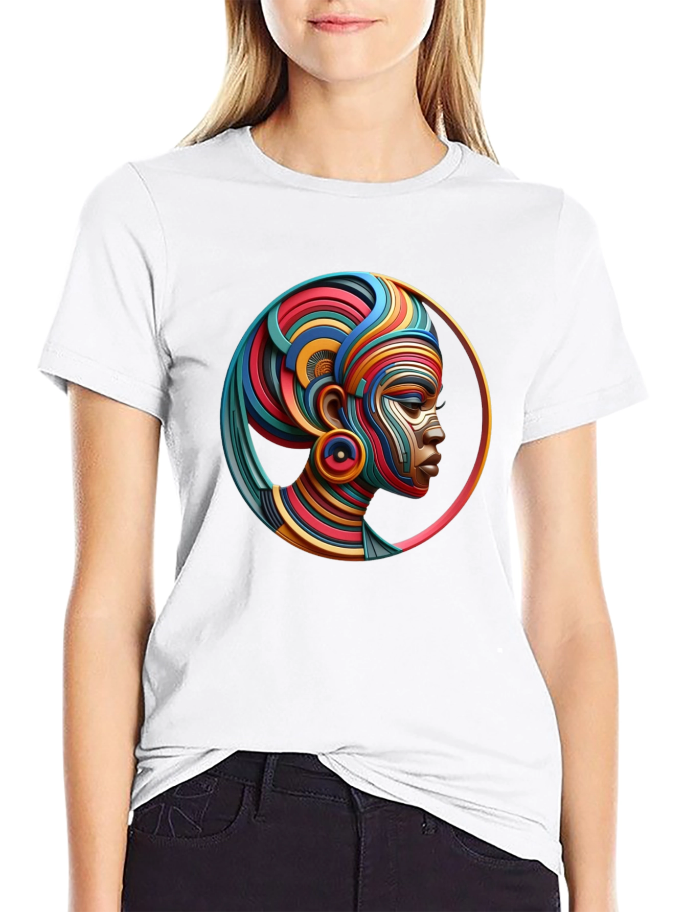 Abstract African Queen Graphic Tee