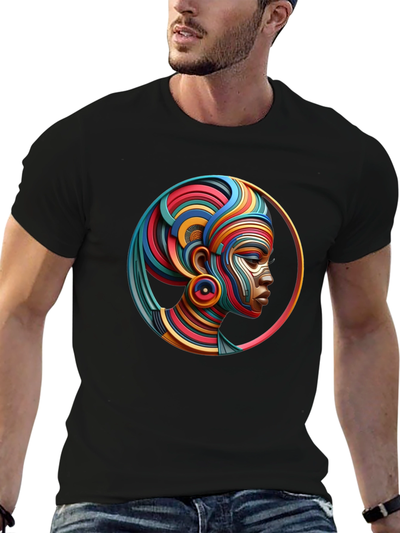 Abstract African Queen Graphic Tee