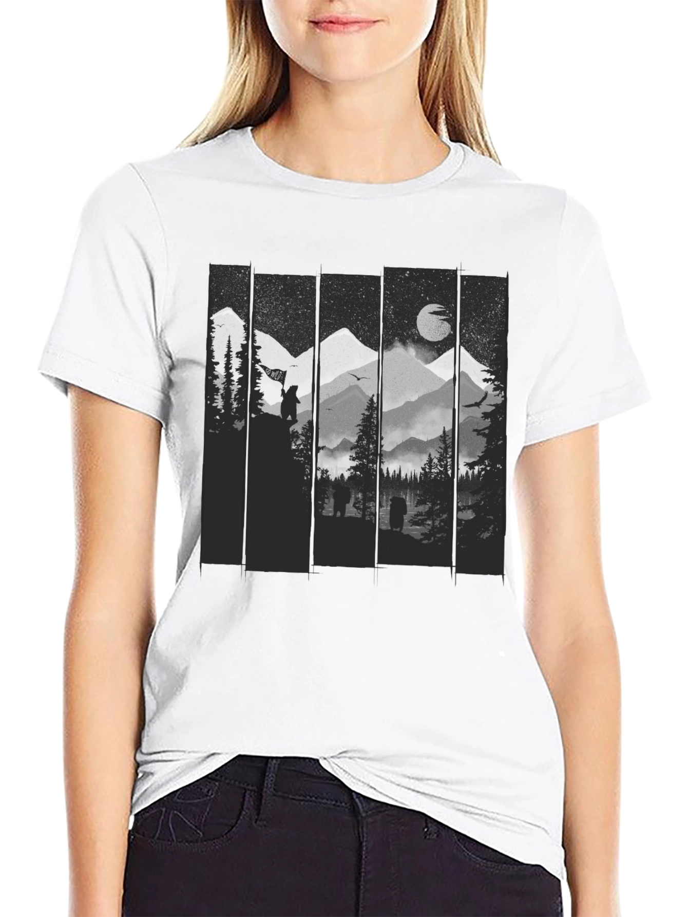 Nature Graphic Tee - Black