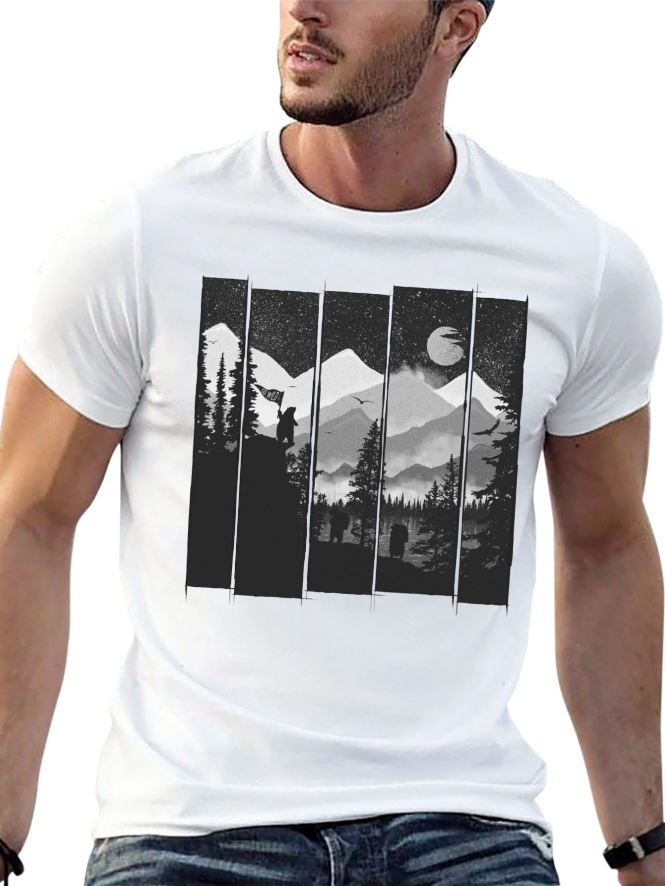 Nature Graphic Tee - Black