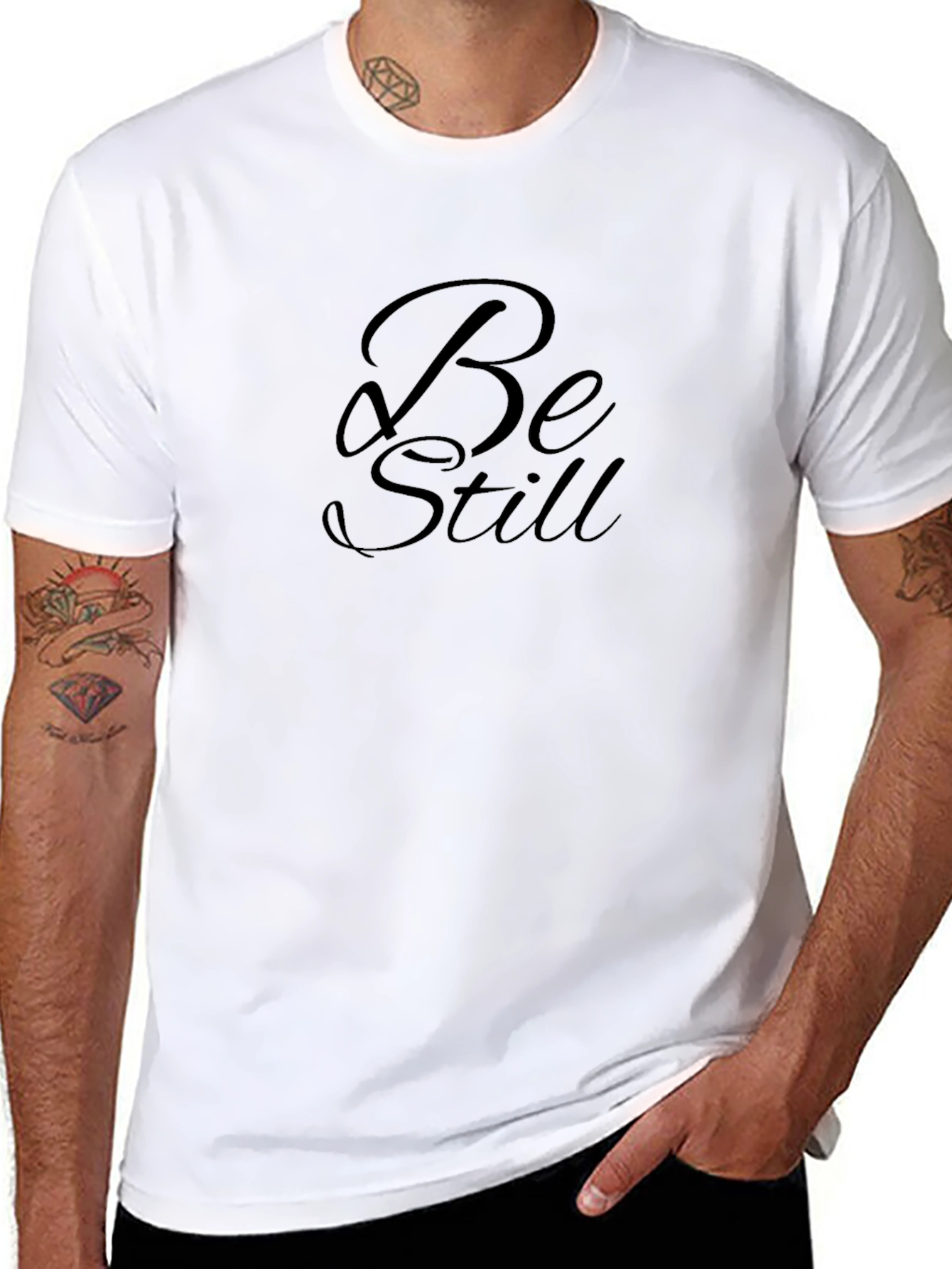 Be Still Black T-Shirt - Stylish Comfort