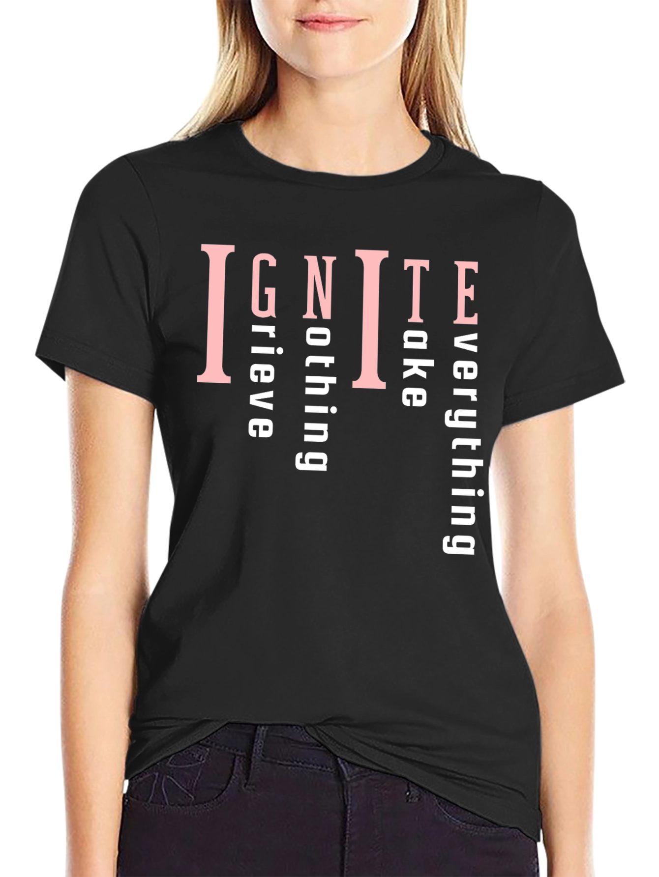 Ignite Everything Black Graphic T-Shirt
