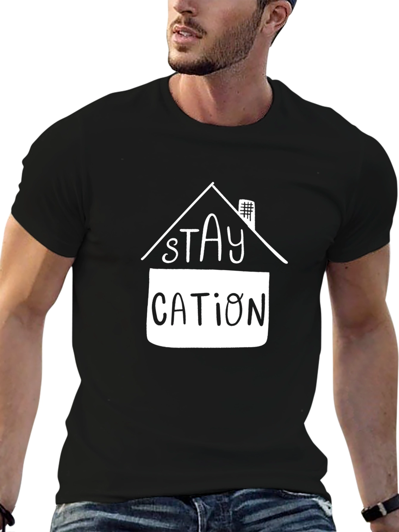 Staycation Graphic Tee - Relax at Home!