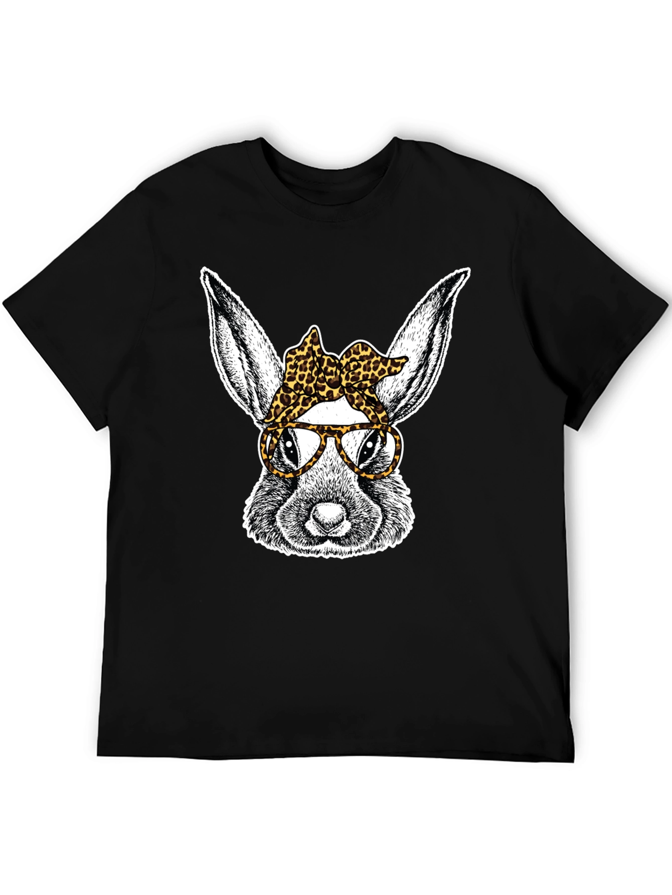 Bunny with Leopard Bandana T-Shirt