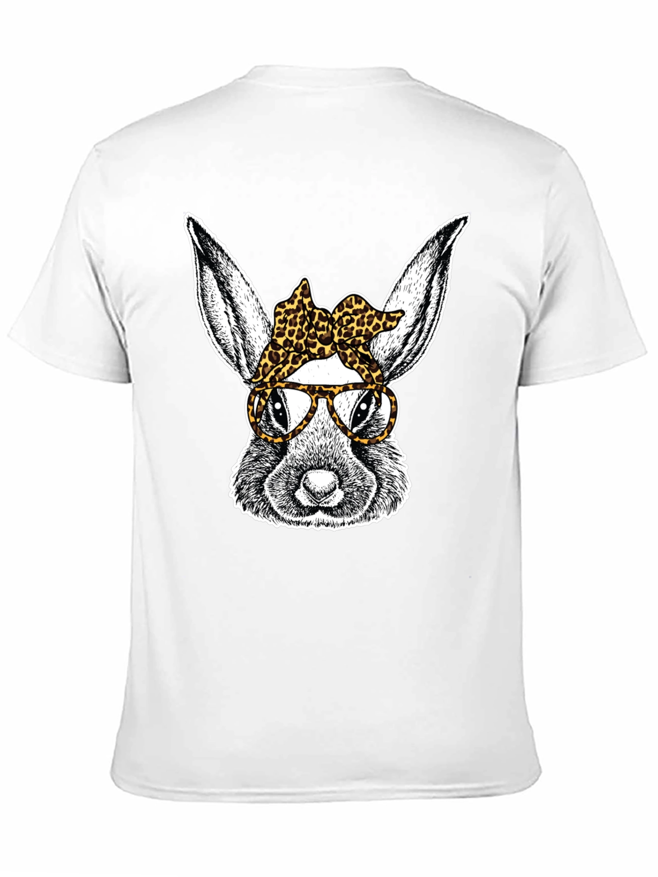 Bunny with Leopard Bandana T-Shirt